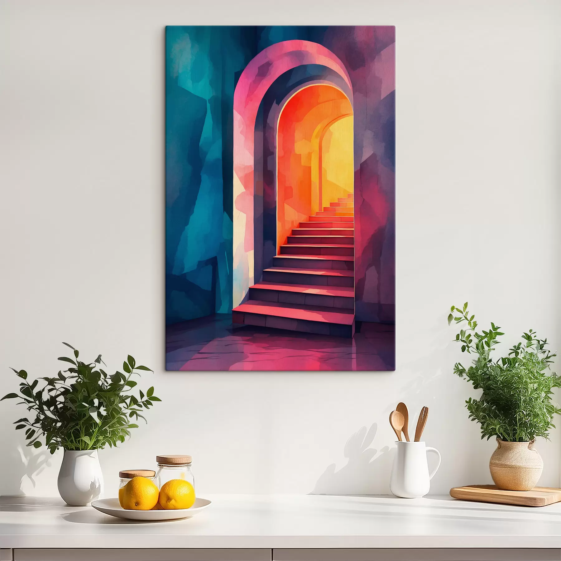 Fototapetai Daugiapakopis įėjimas akvarele s39863