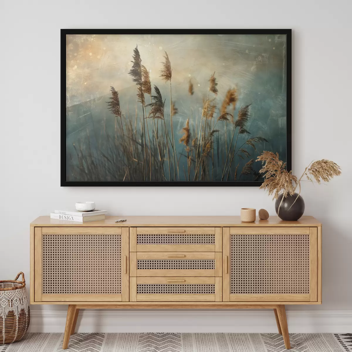 Plakatas Nendrės, mėlynos spalvos, antikvariniai f39946