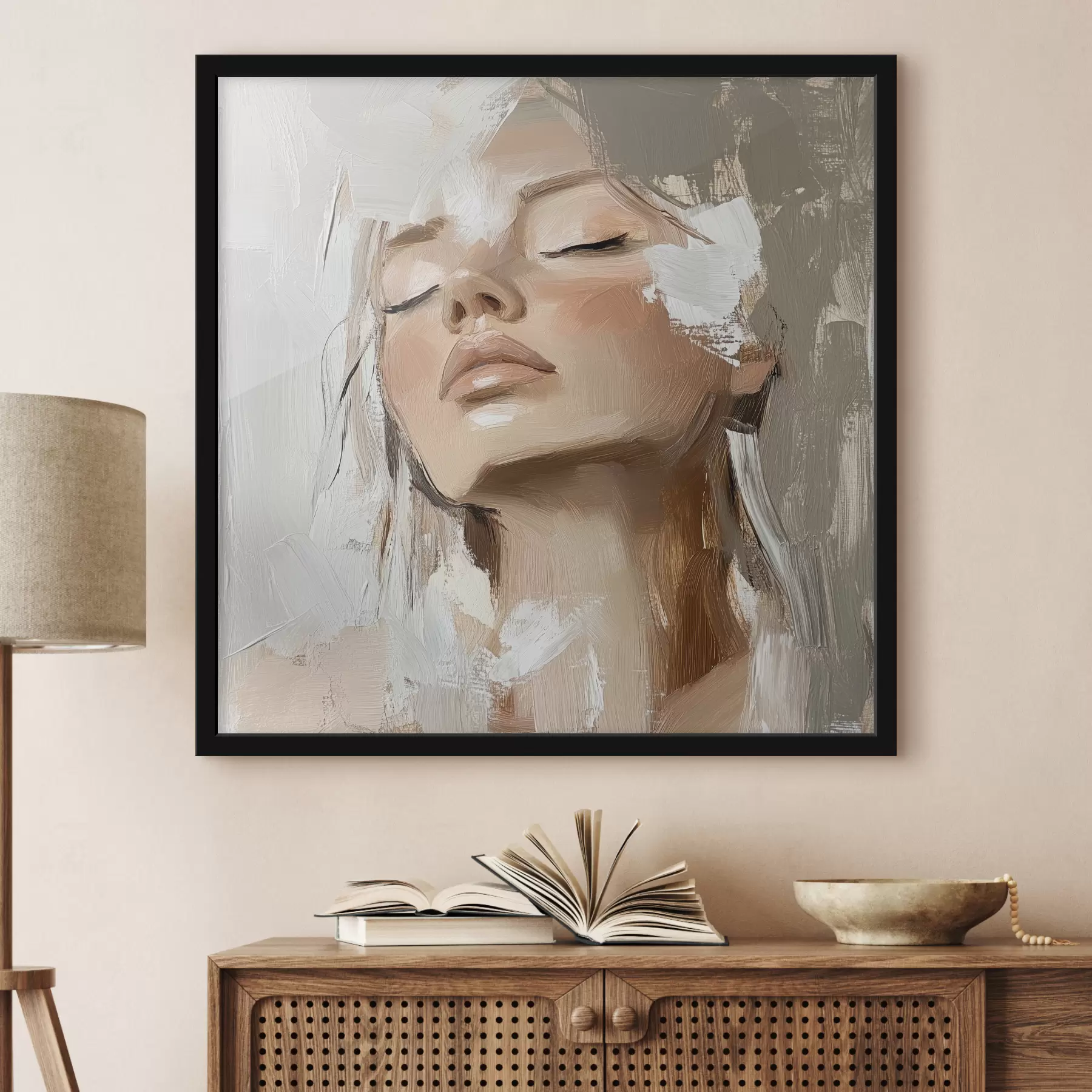 Fototapetai Mergina, aliejus f39910