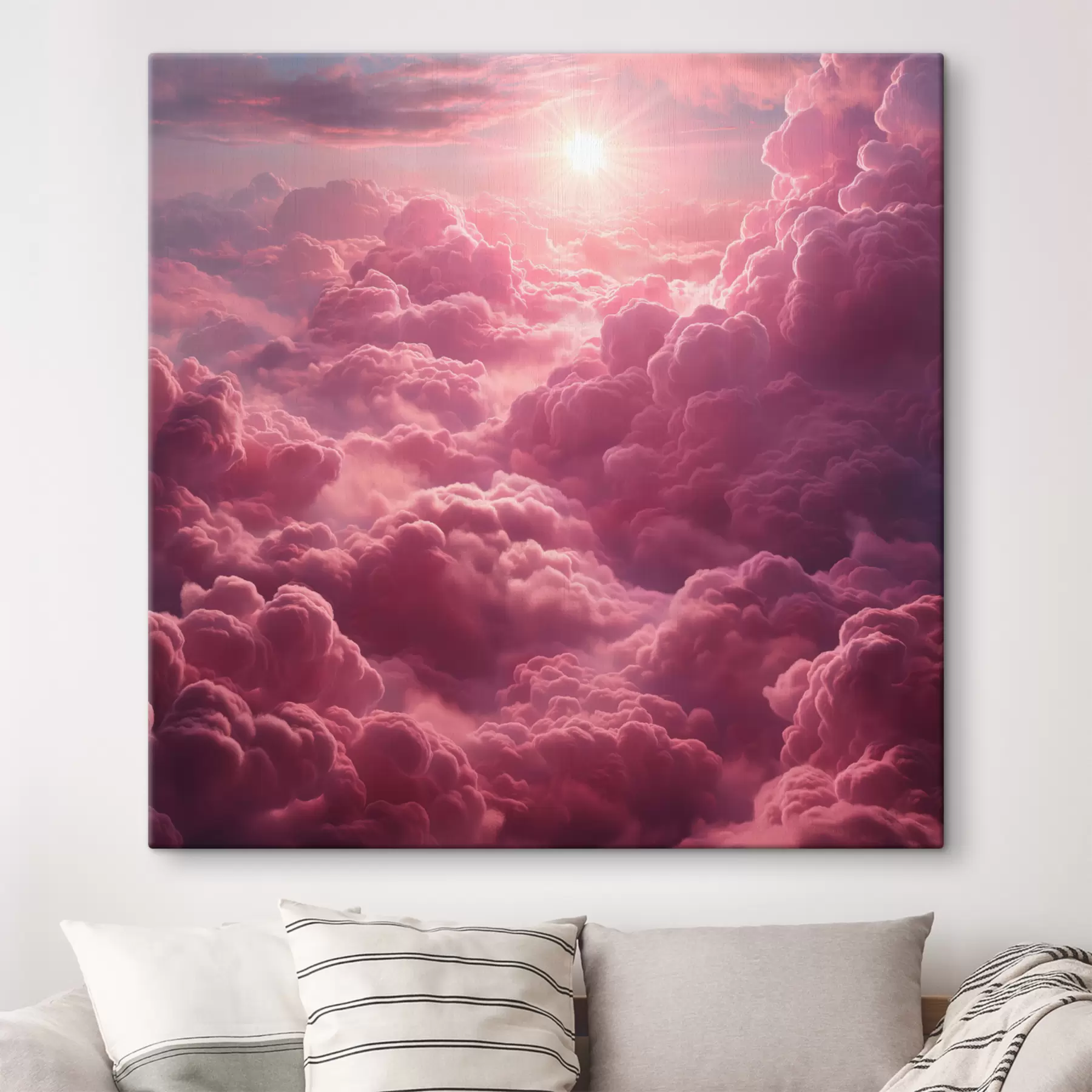 Paveikslėlis Violetiniai ir rožiniai debesys, eterinis, saulėlydis, realizmas s39970