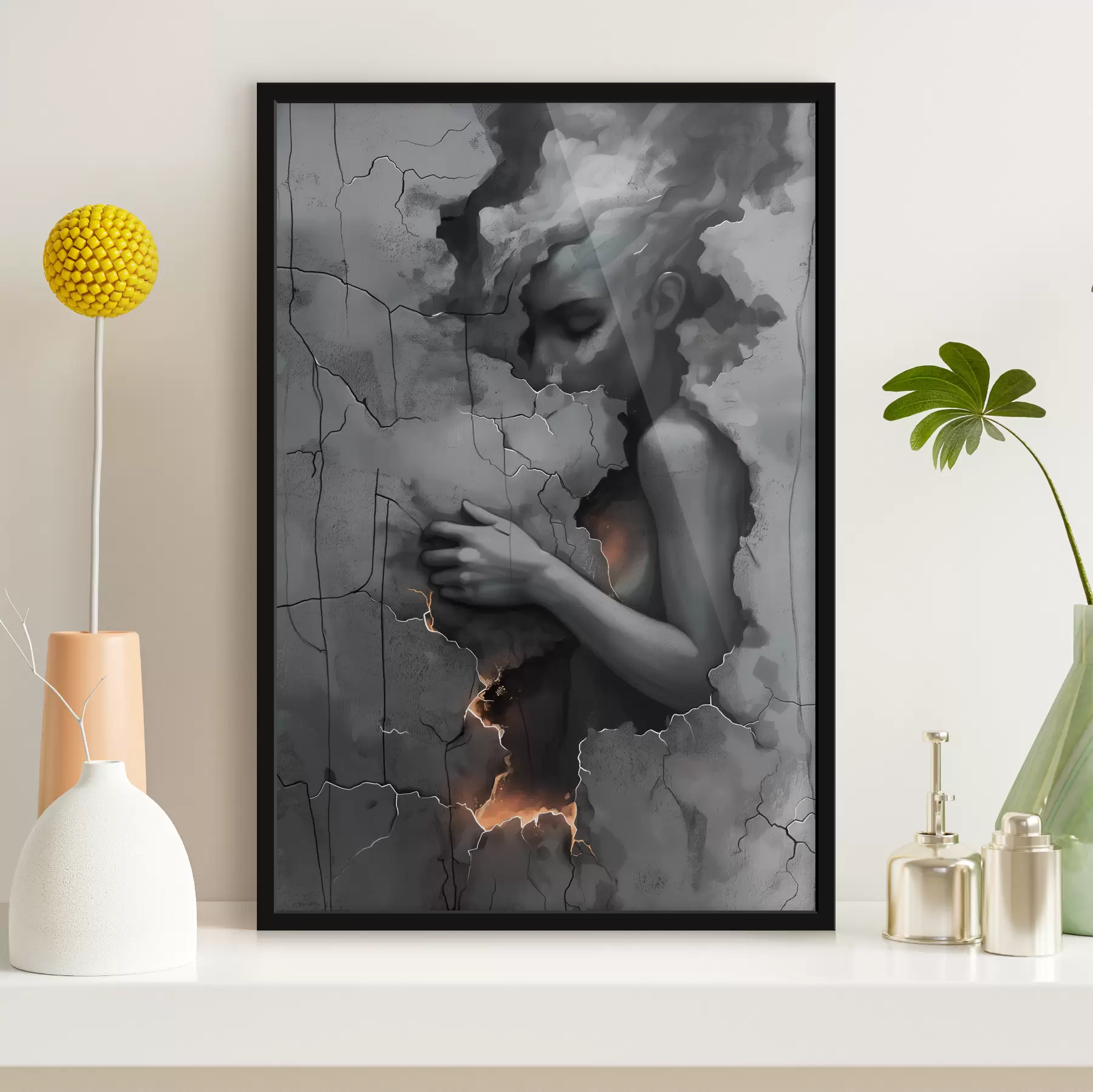 Paveikslėlis Mergina, sienos, kaltė f39994