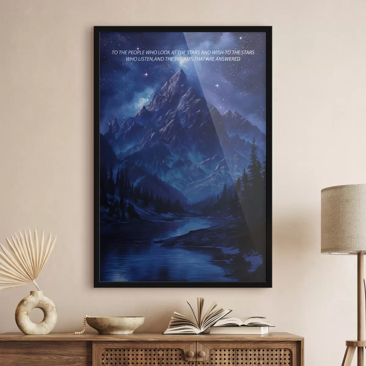 Plakatas Svajonės, žvaigždės, velaris, violetinė f40009