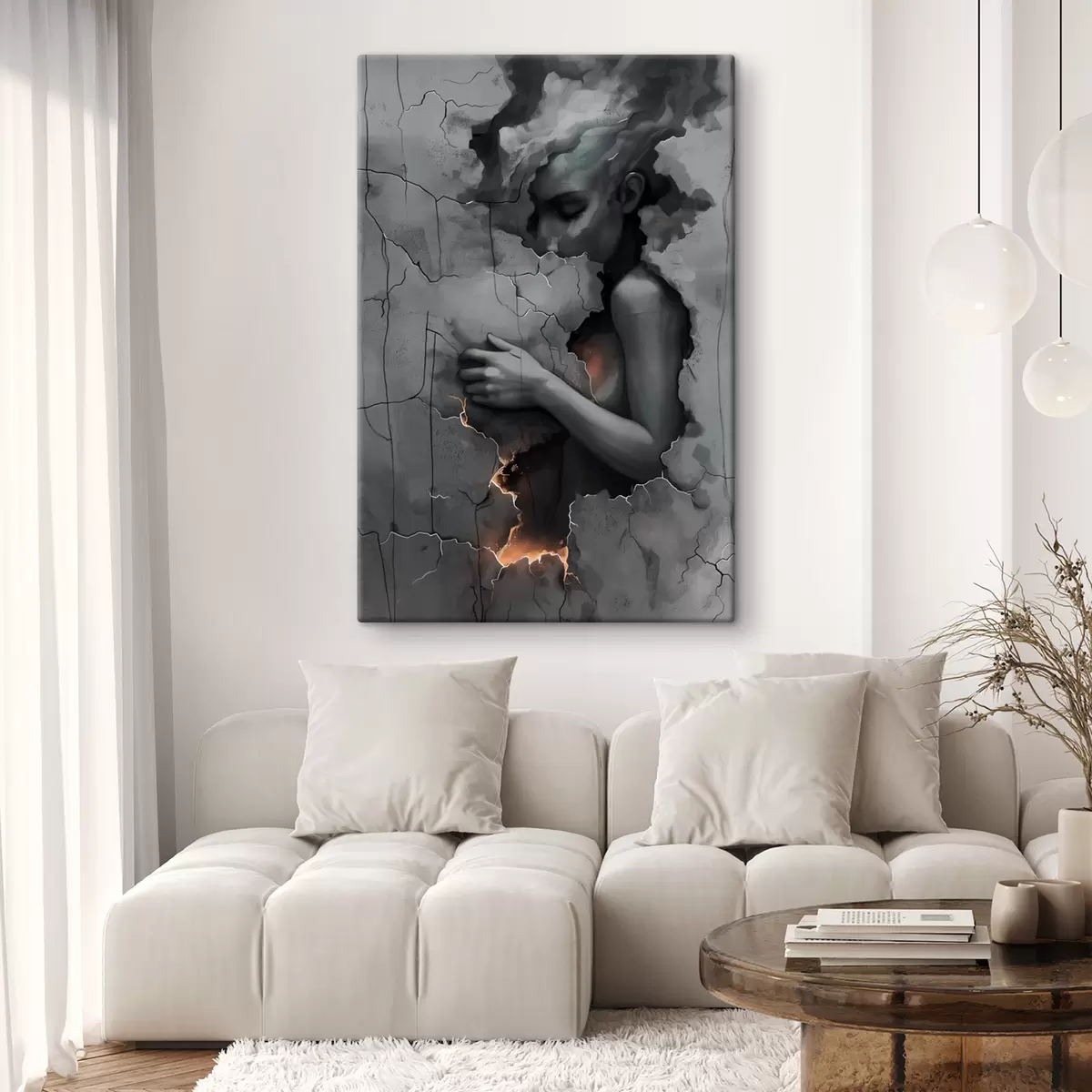 Paveikslėlis Mergina, sienos, kaltė s39994