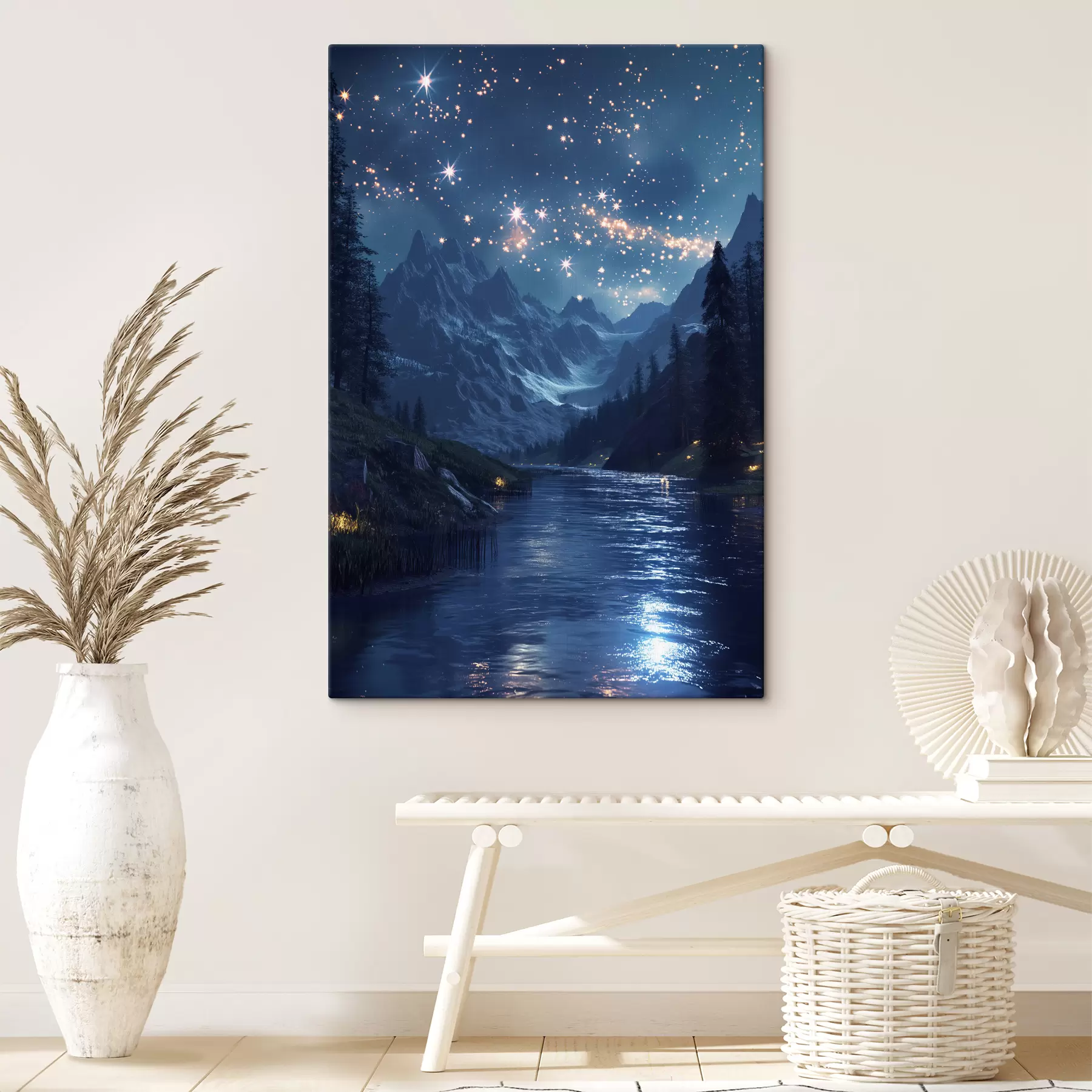 Fototapetai Velaris, kalnai, žvaigždės s40010