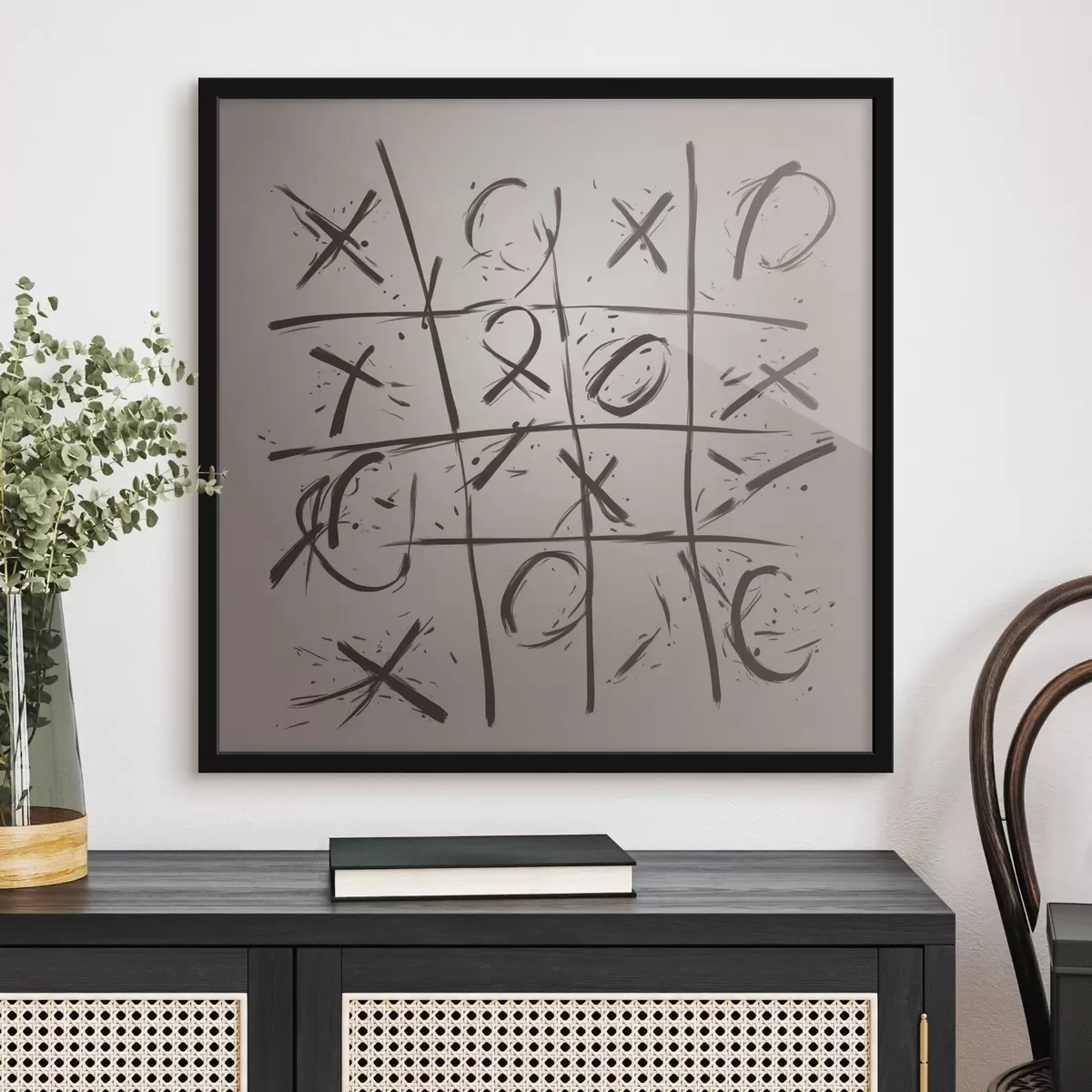 Plakatas Tic Tac Toe kryžiai f40065