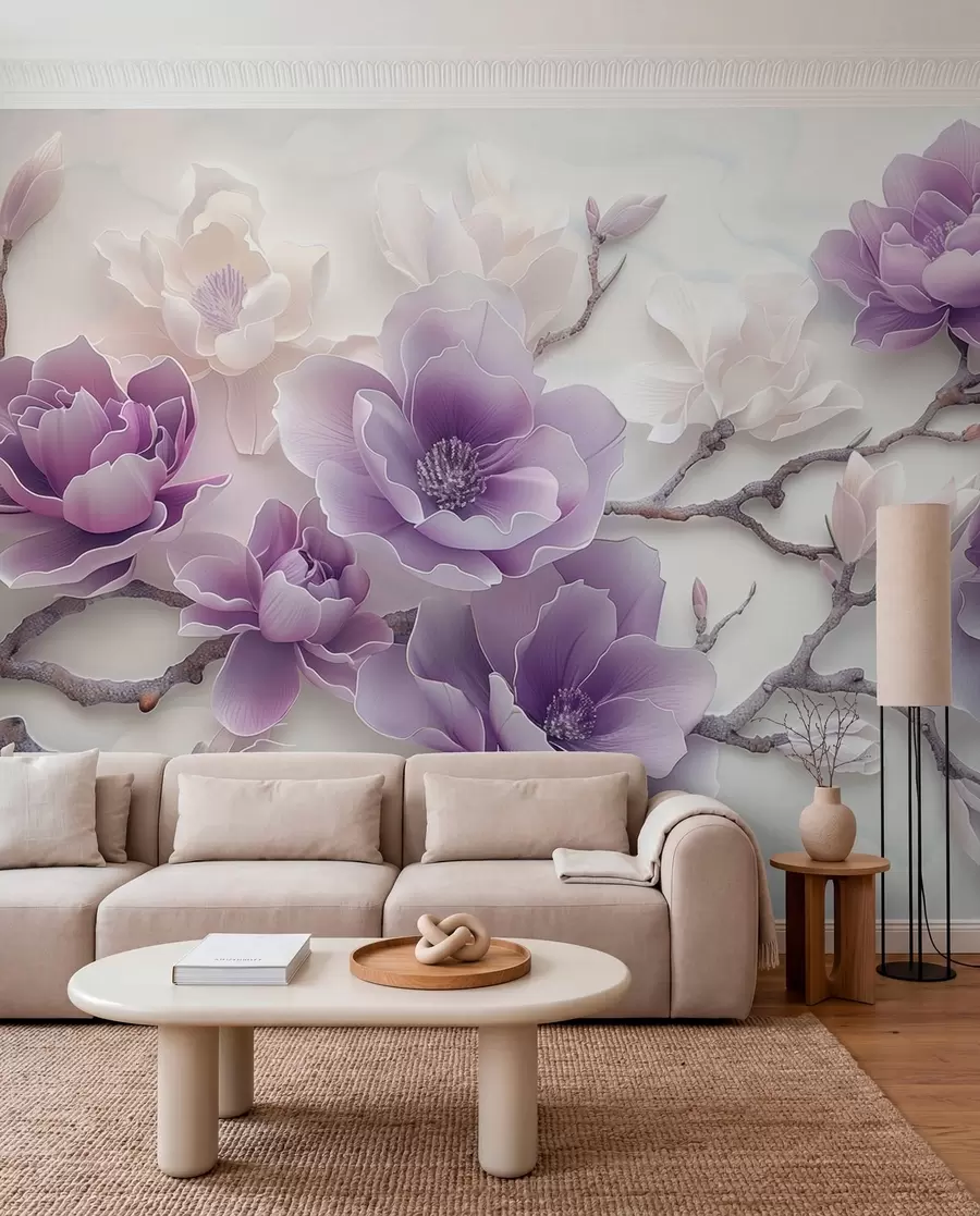 Fototapetai Alyvinė magnolija w01359