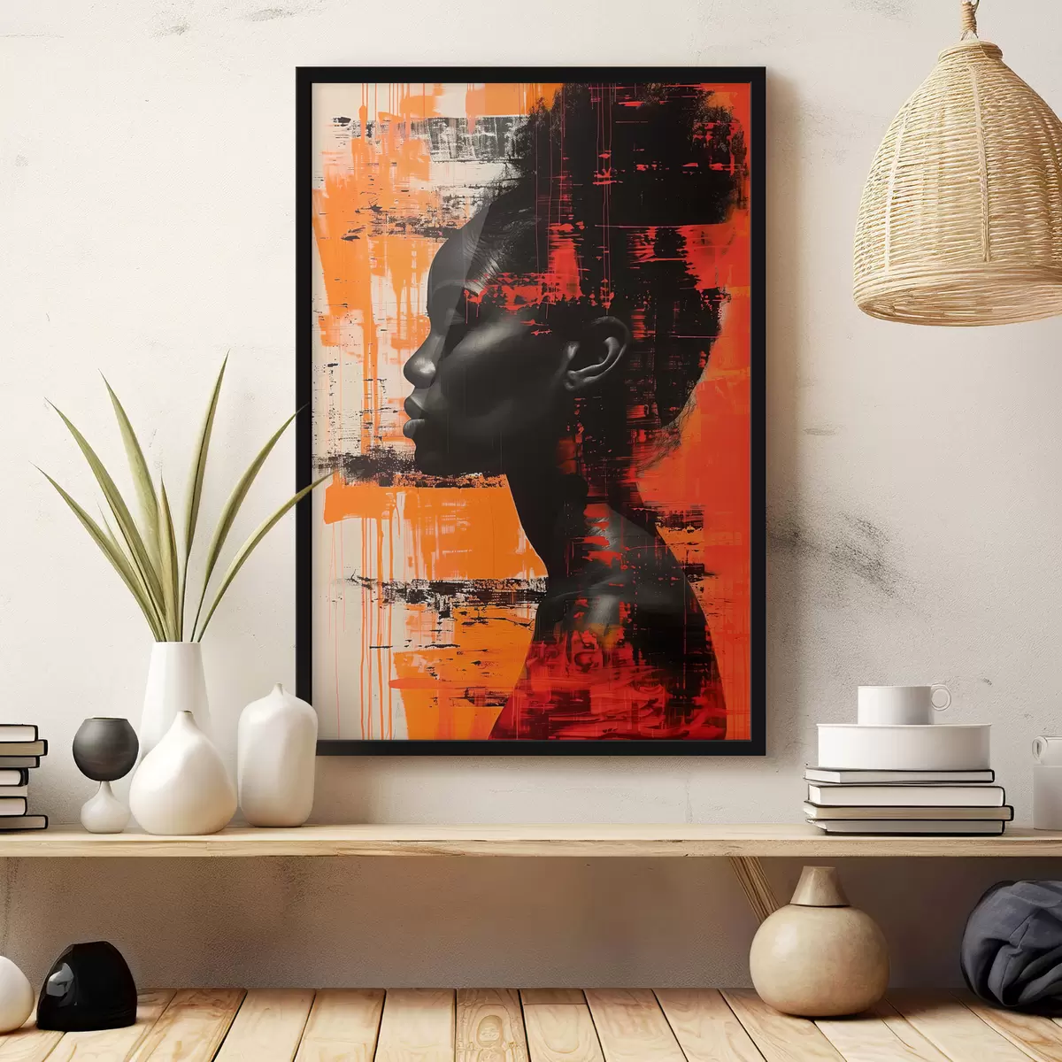 Plakatas Afro moteris f40204