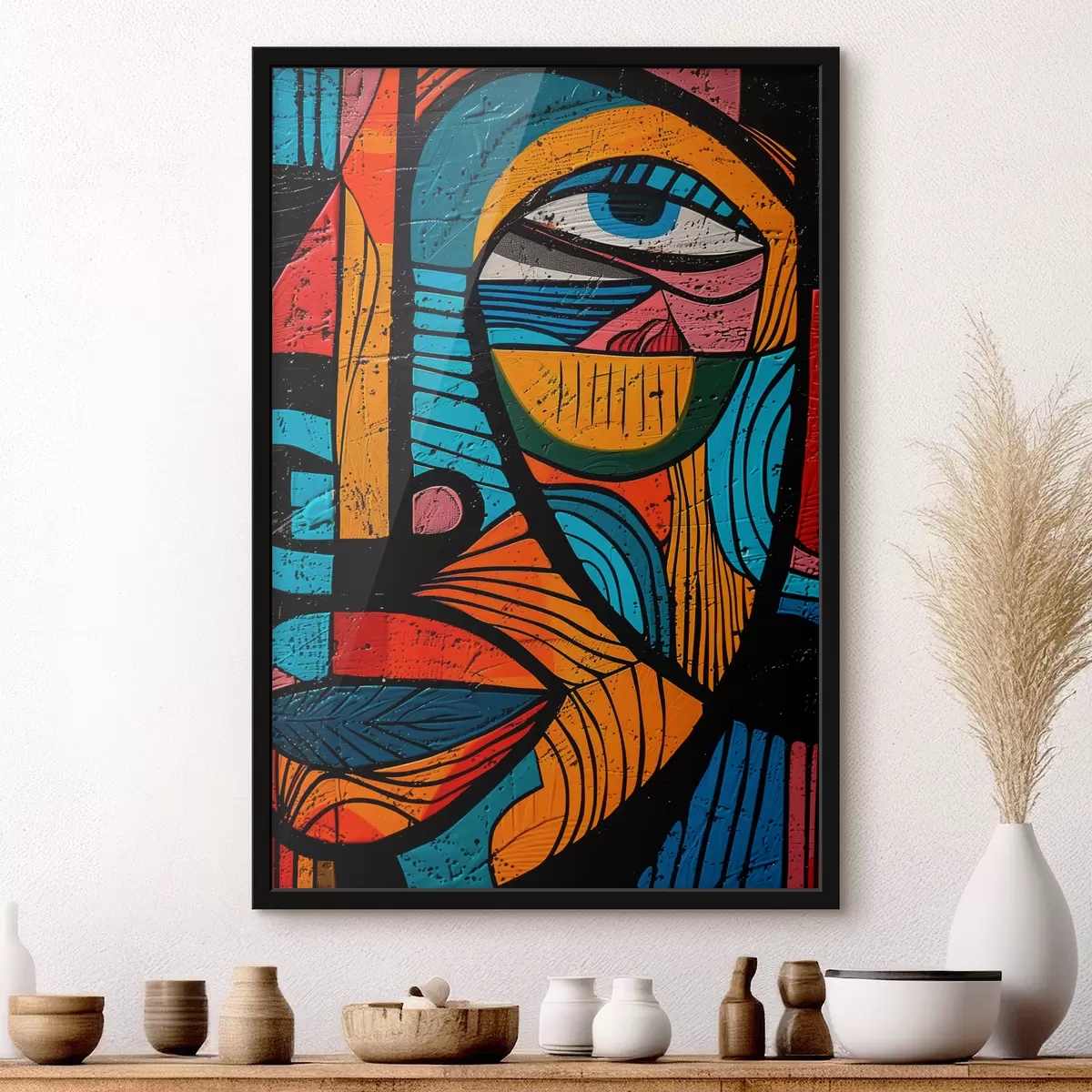 Plakatas Abstraktus veidas f40207