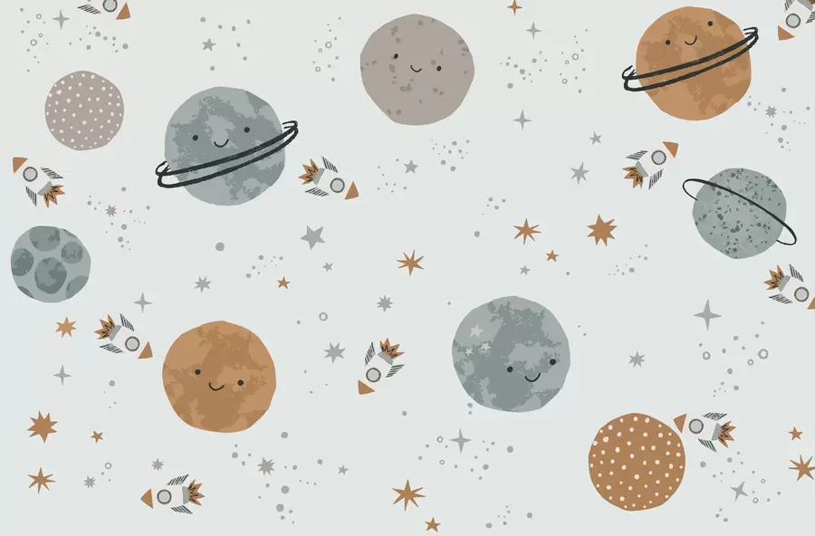 Fototapetai Vaikiški tapetai, erdvė, planetos w01417