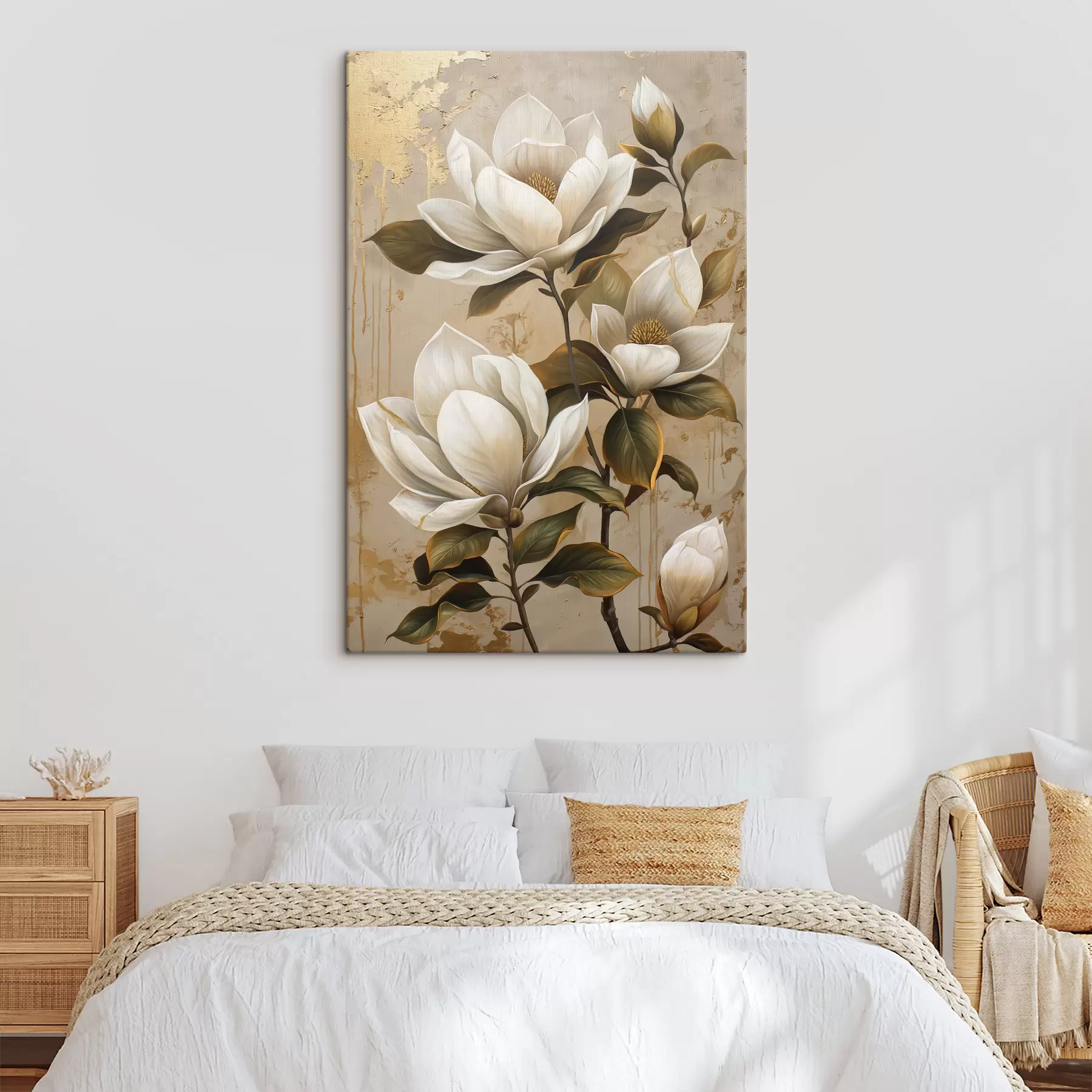 Fototapetai dideli magnolijų žiedai s40236