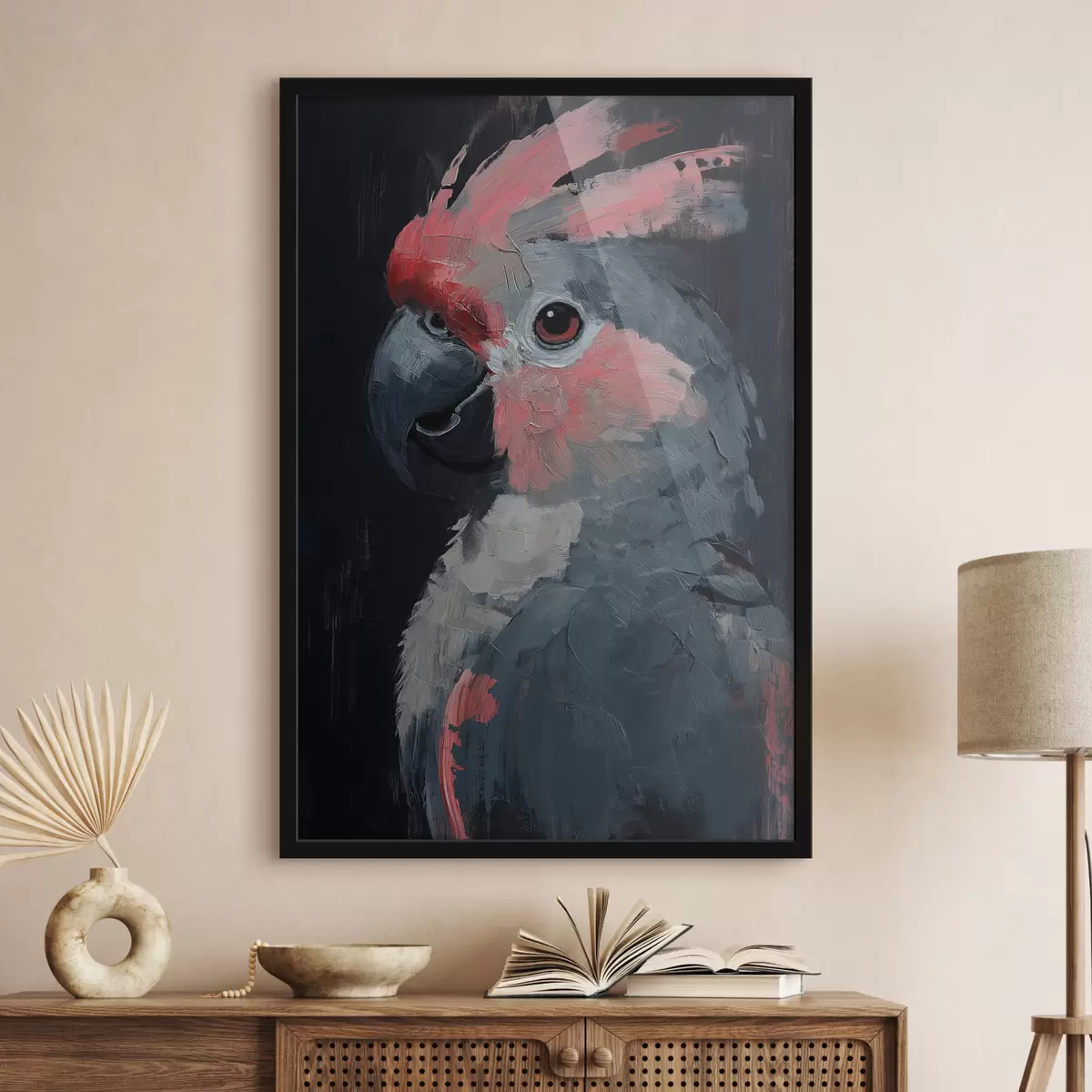 Plakatas Papūga nudažyta akrilu f40266