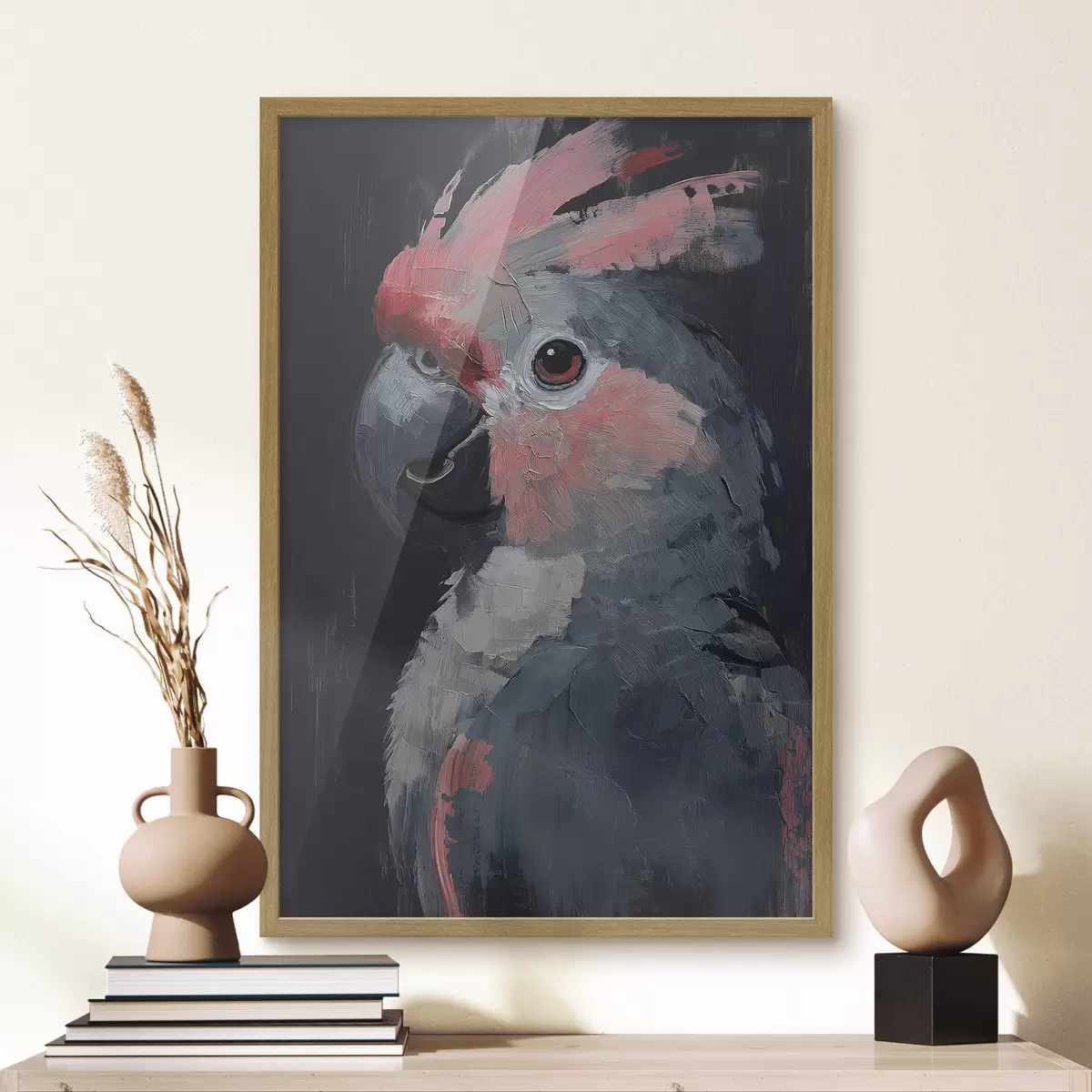 Plakatas Papūga nudažyta akrilu f40266