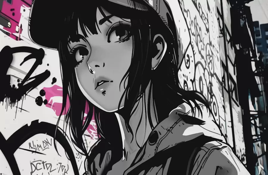 Fototapetai Anime mergina w00973