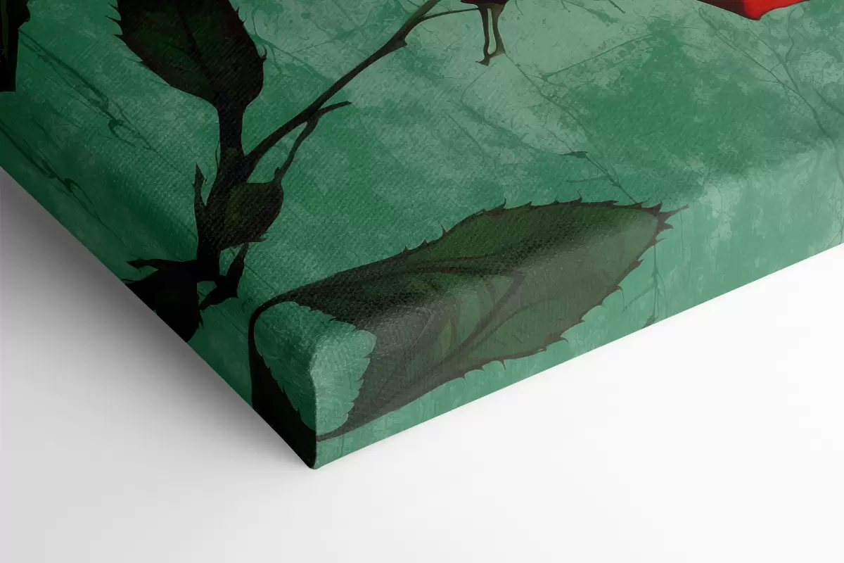 Paveikslėlis Rožė žaliame fone s40339