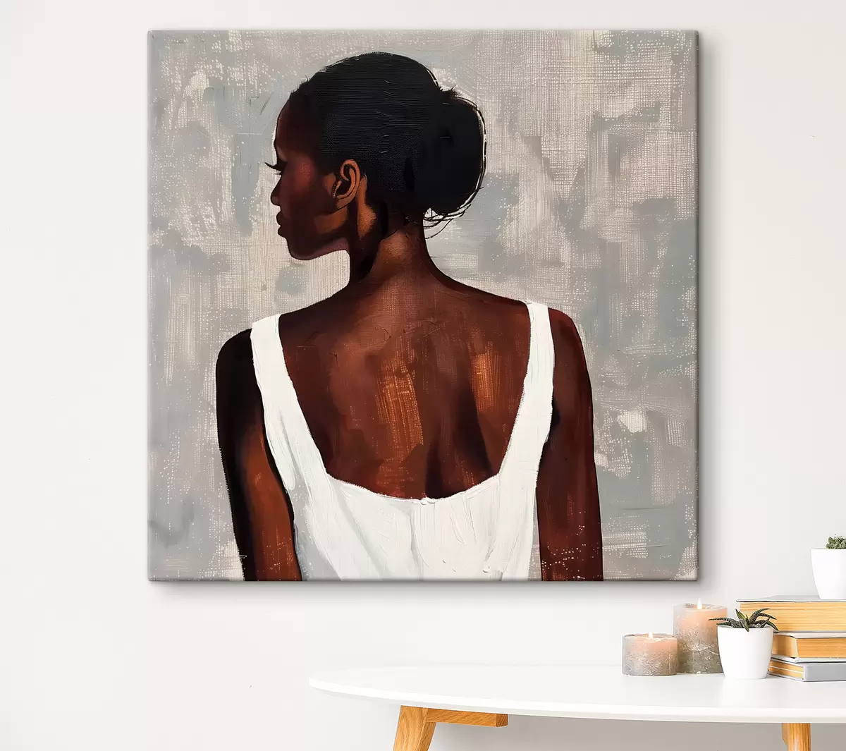 Paveikslėlis Mergina balta suknele s40440