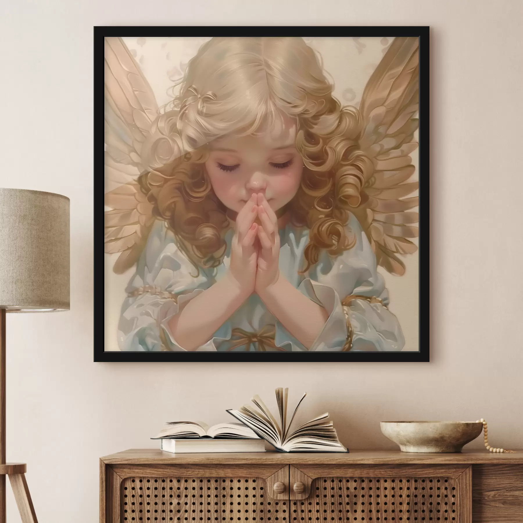 Fototapetai Mergina yra angelas f40514