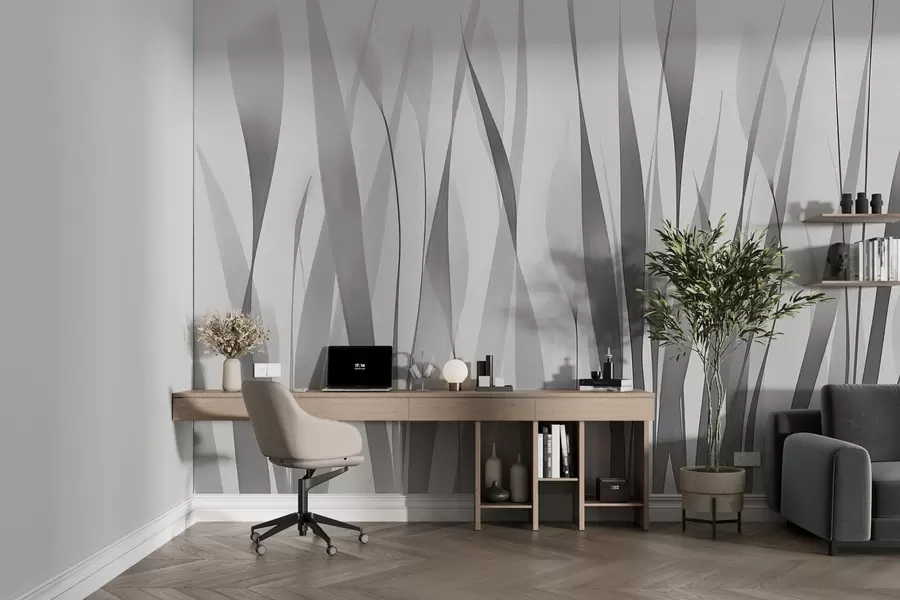 Fototapetai Permatomi lapai pilkais tonais w01018v3