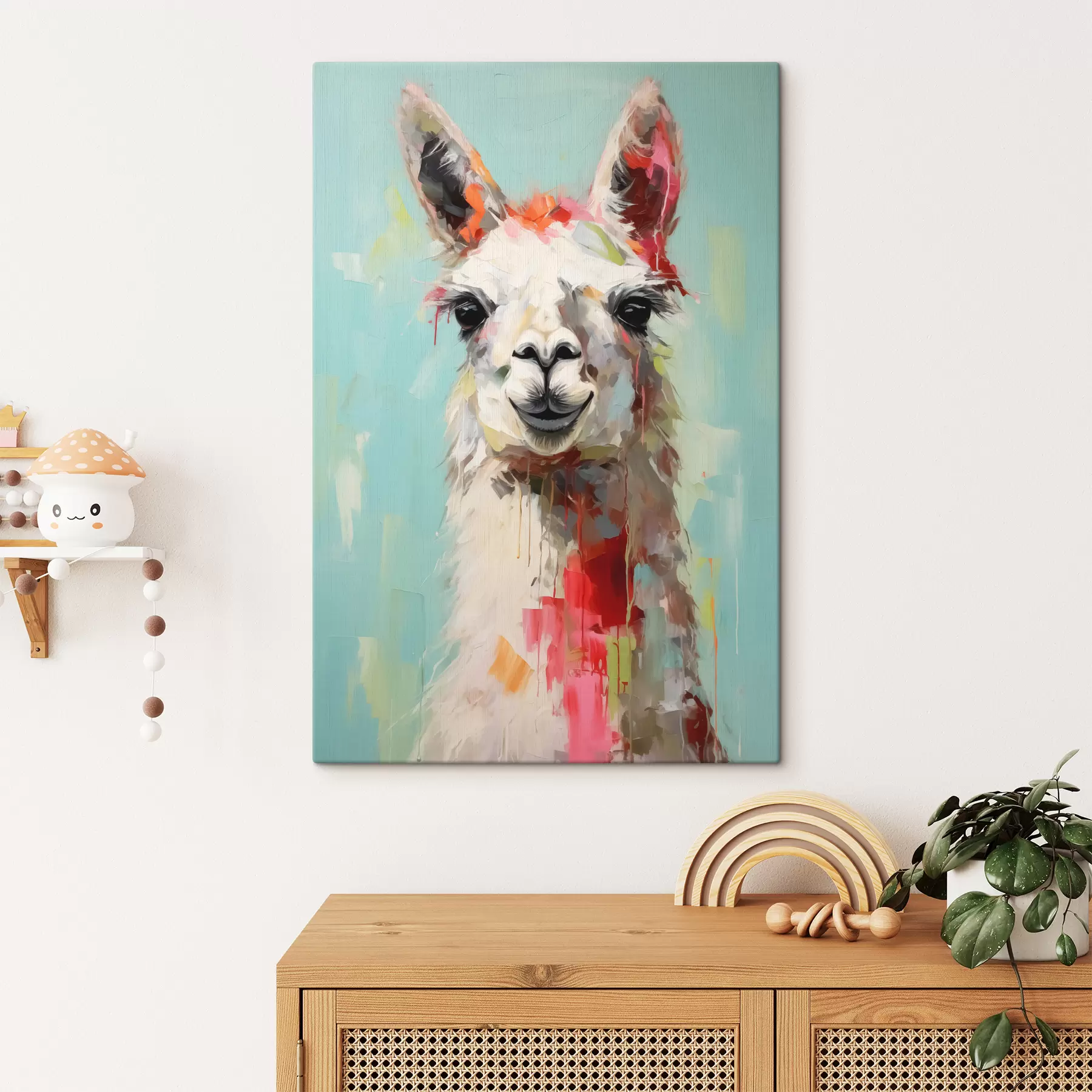 Fototapetai Balta lama su dažų dėmėmis pasteliniame mėlyname pilkame fone s40523