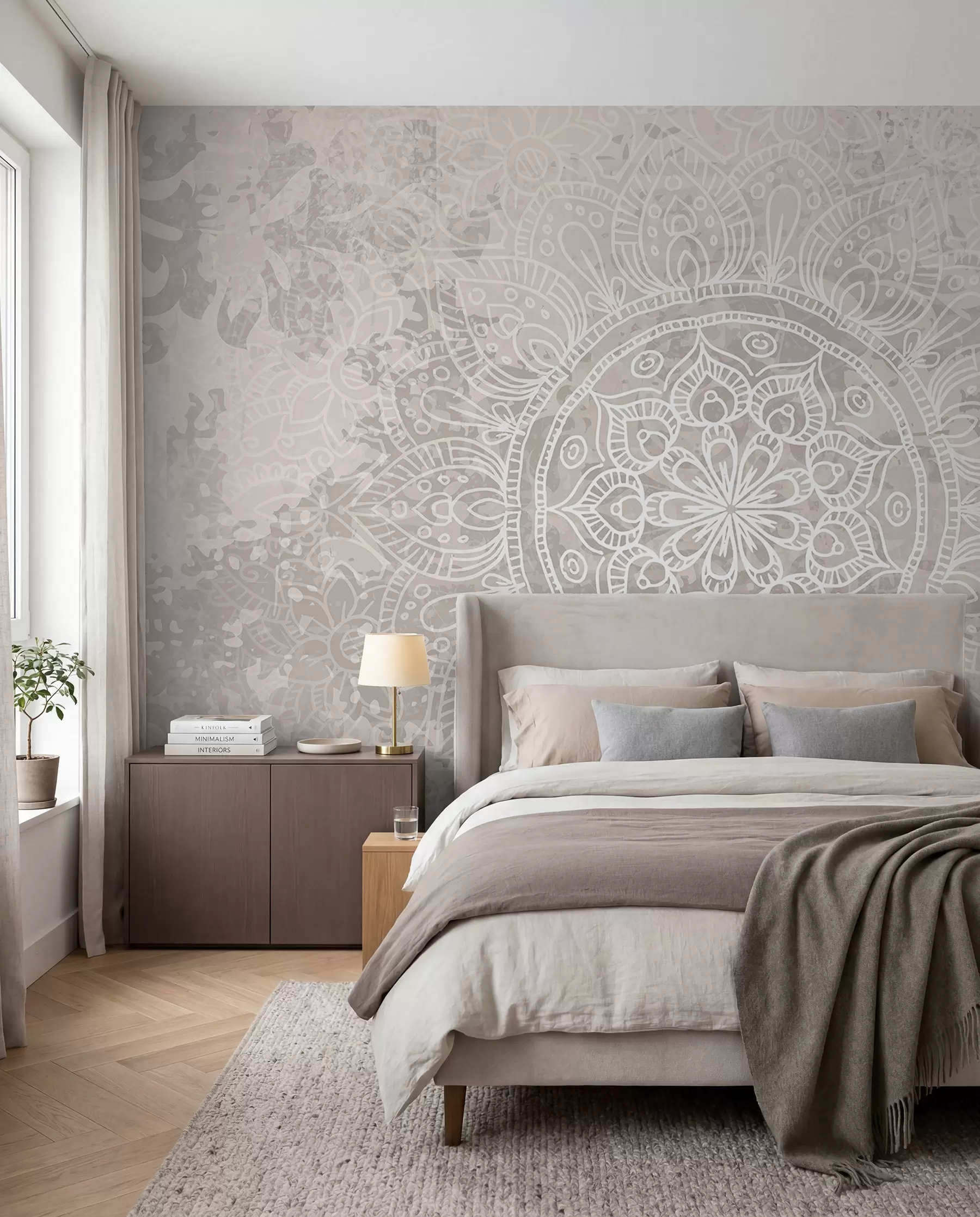 Fototapetai Plonų linijų mandala w08246
