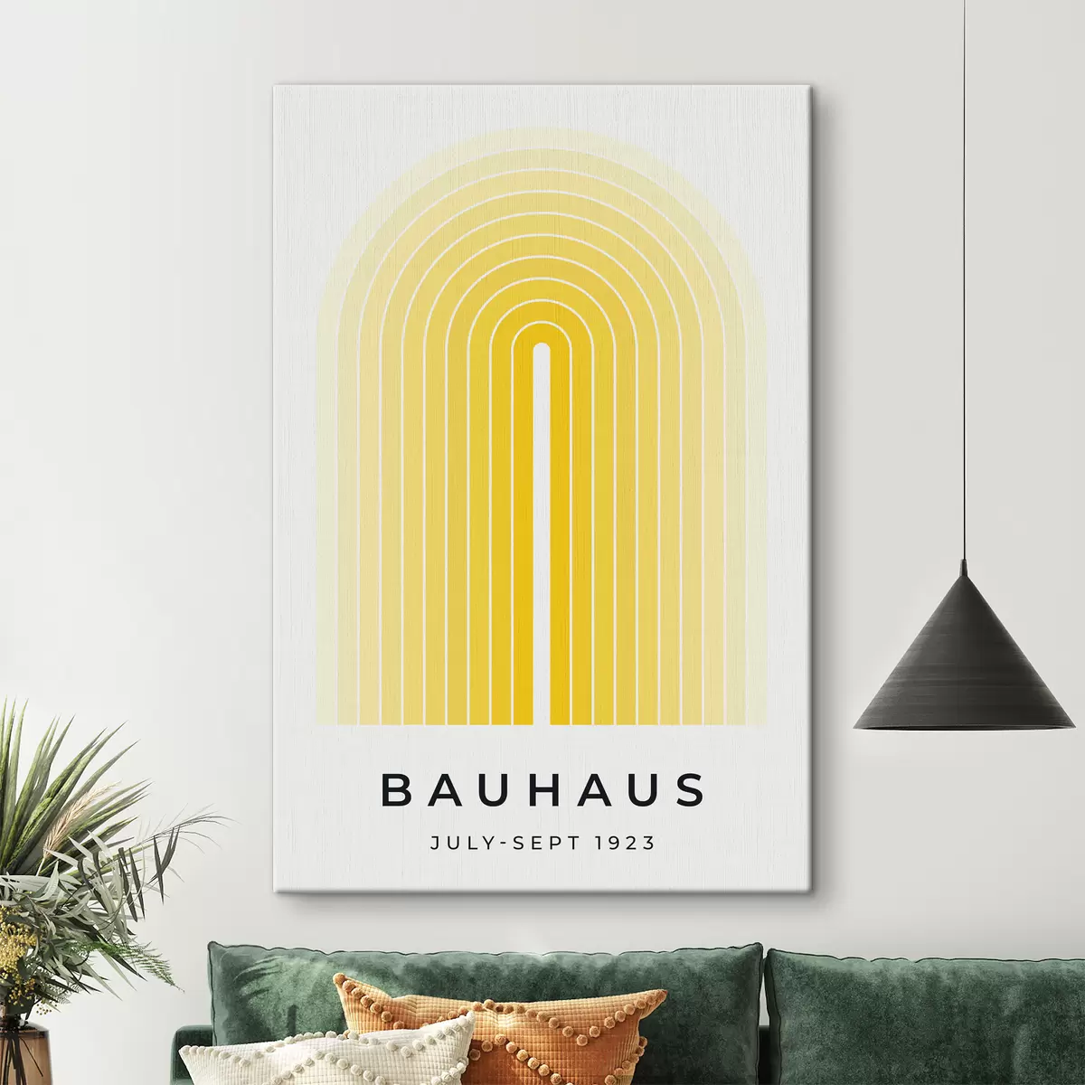 Paveikslėlis Bauhaus abstrakcija geltonos spalvos s40536
