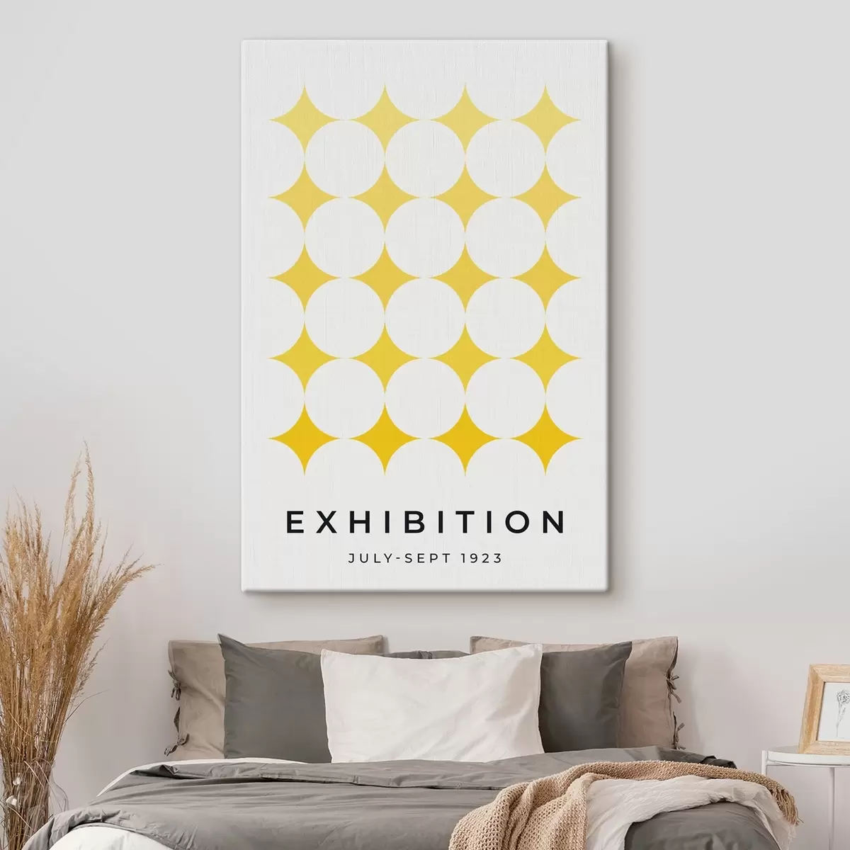 Paveikslėlis Bauhaus abstrakcija geltonos spalvos s40537