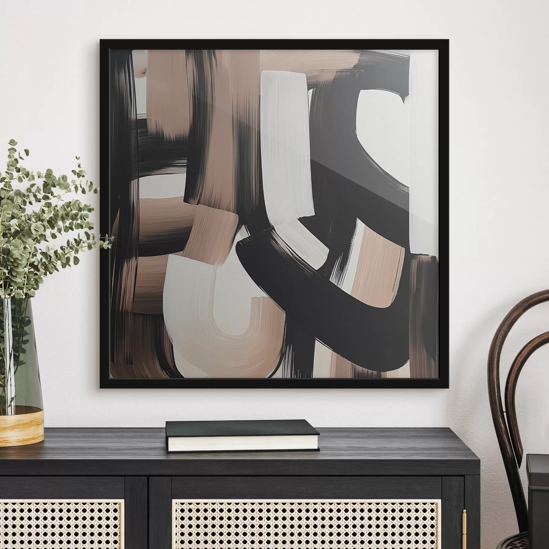 Fototapetai Abstrakti tapyba su dideliais potėpiais f40581