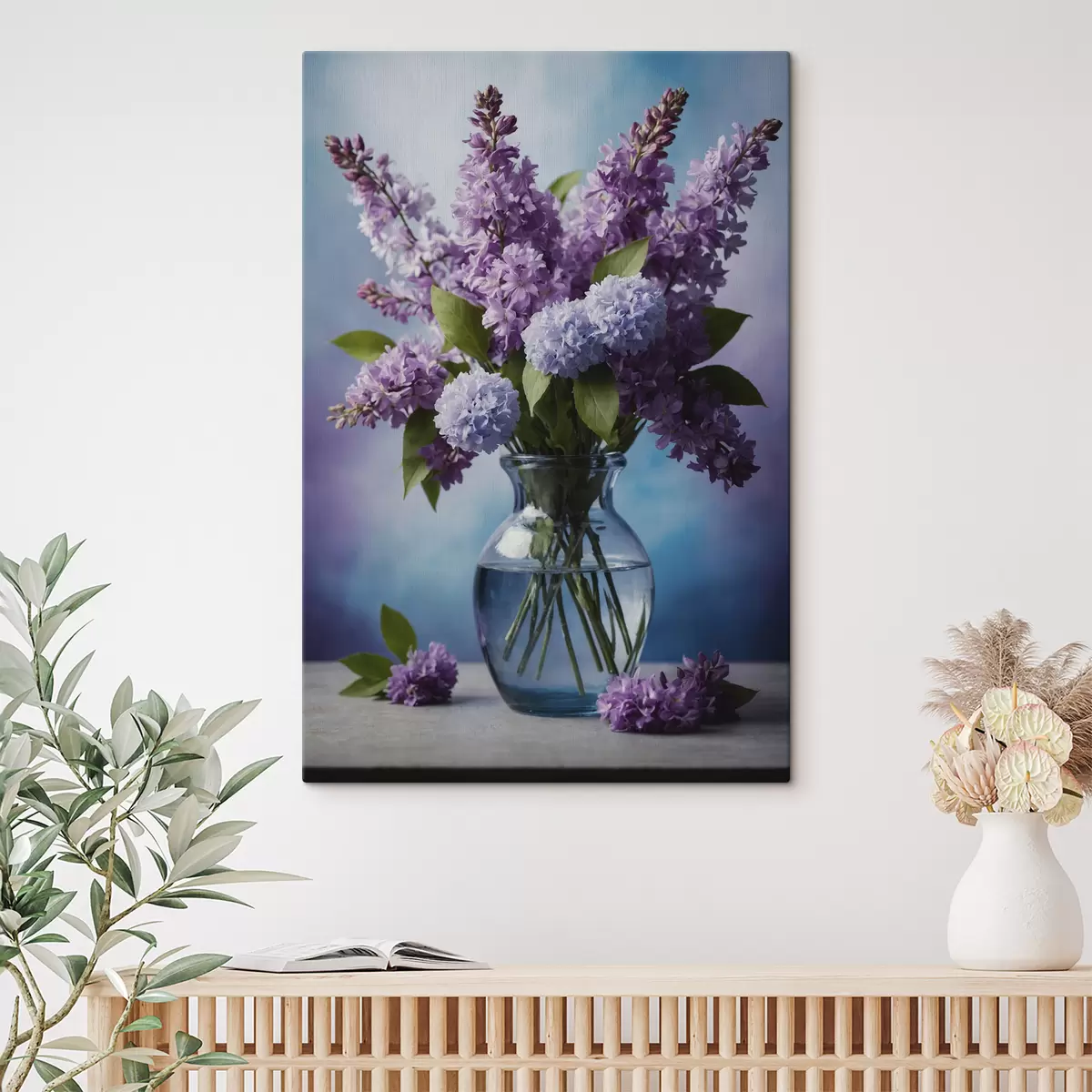 Paveikslėlis Violetinės vazoje ant stalo s40470