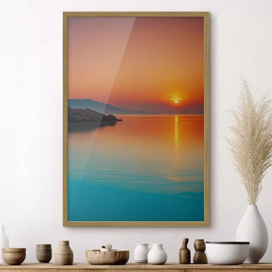 Fototapetai Jūra saulėlydžio metu f40464