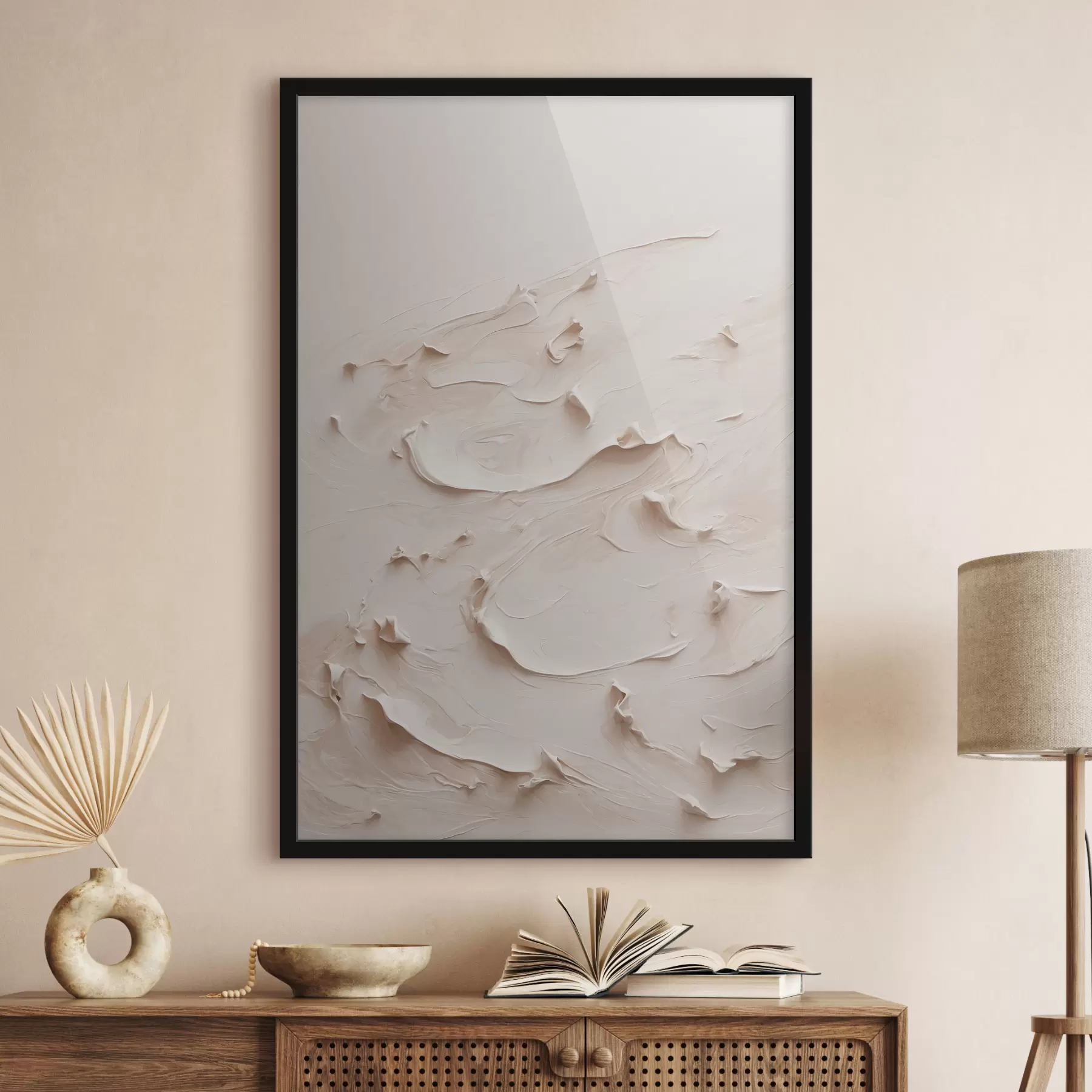 Fototapetai Abstrakti tapyba baltos spalvos aliejiniais dažais f40623