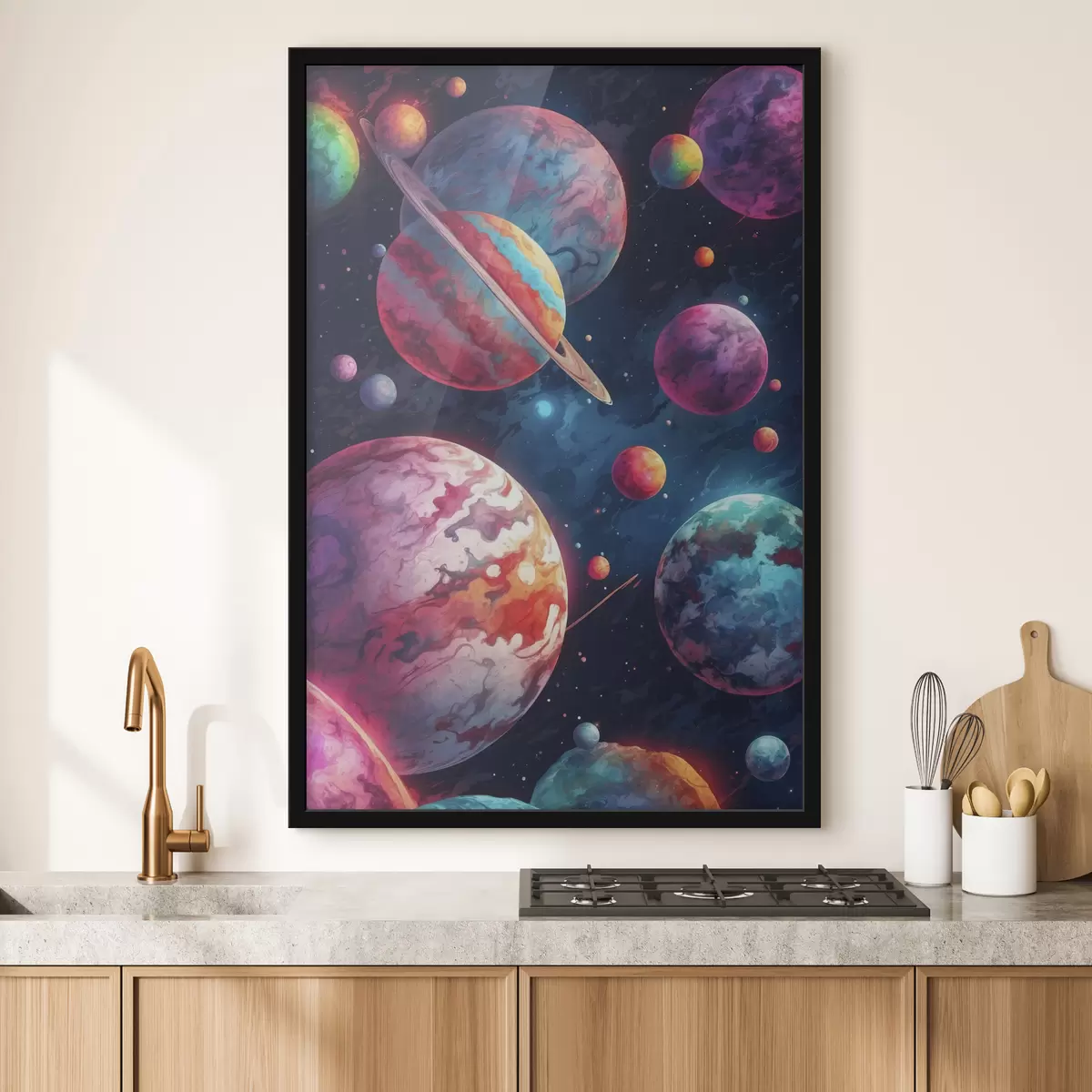 Plakatas Spalvingos planetos f40698