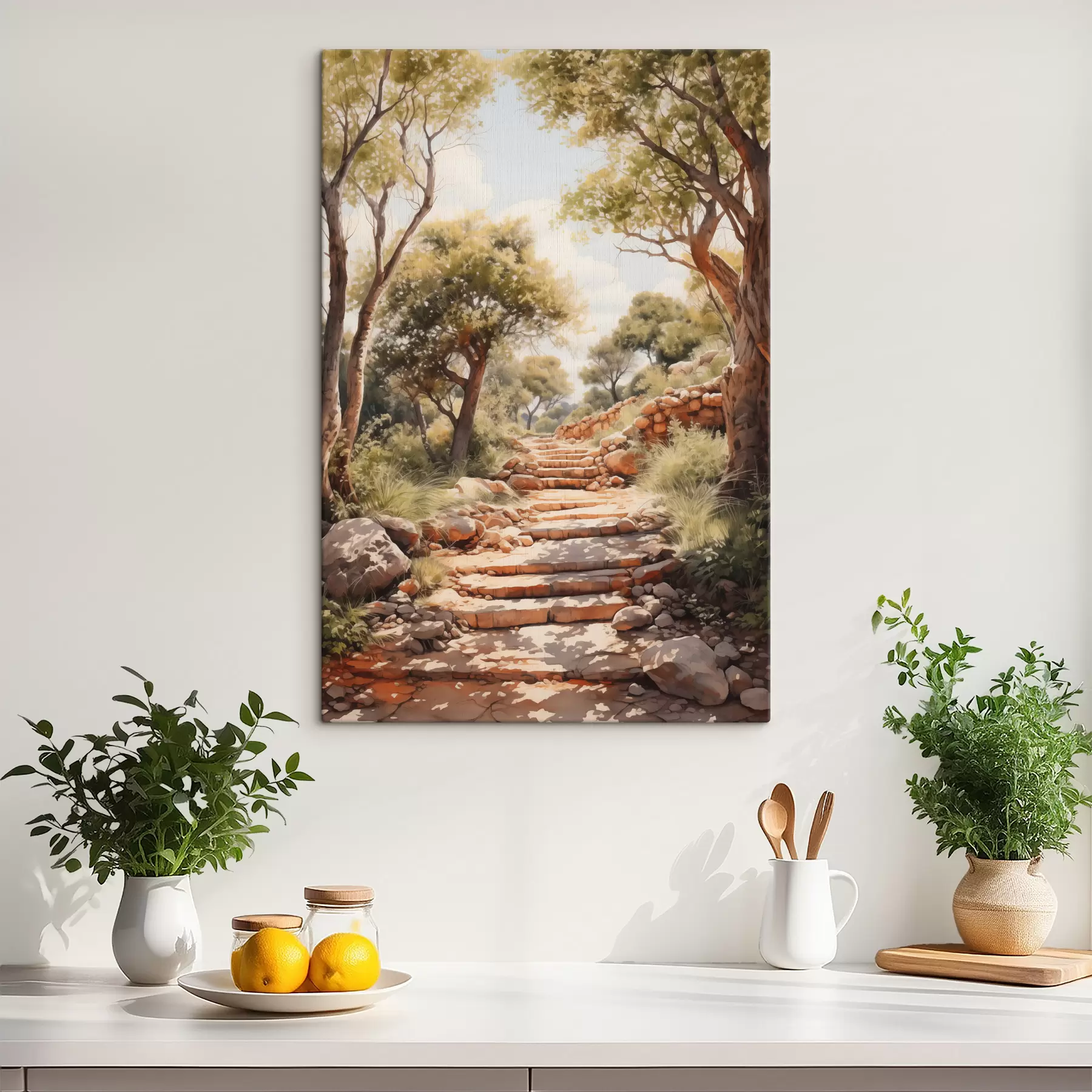 Fototapetai Kelio parke imitacija akvarele s40804