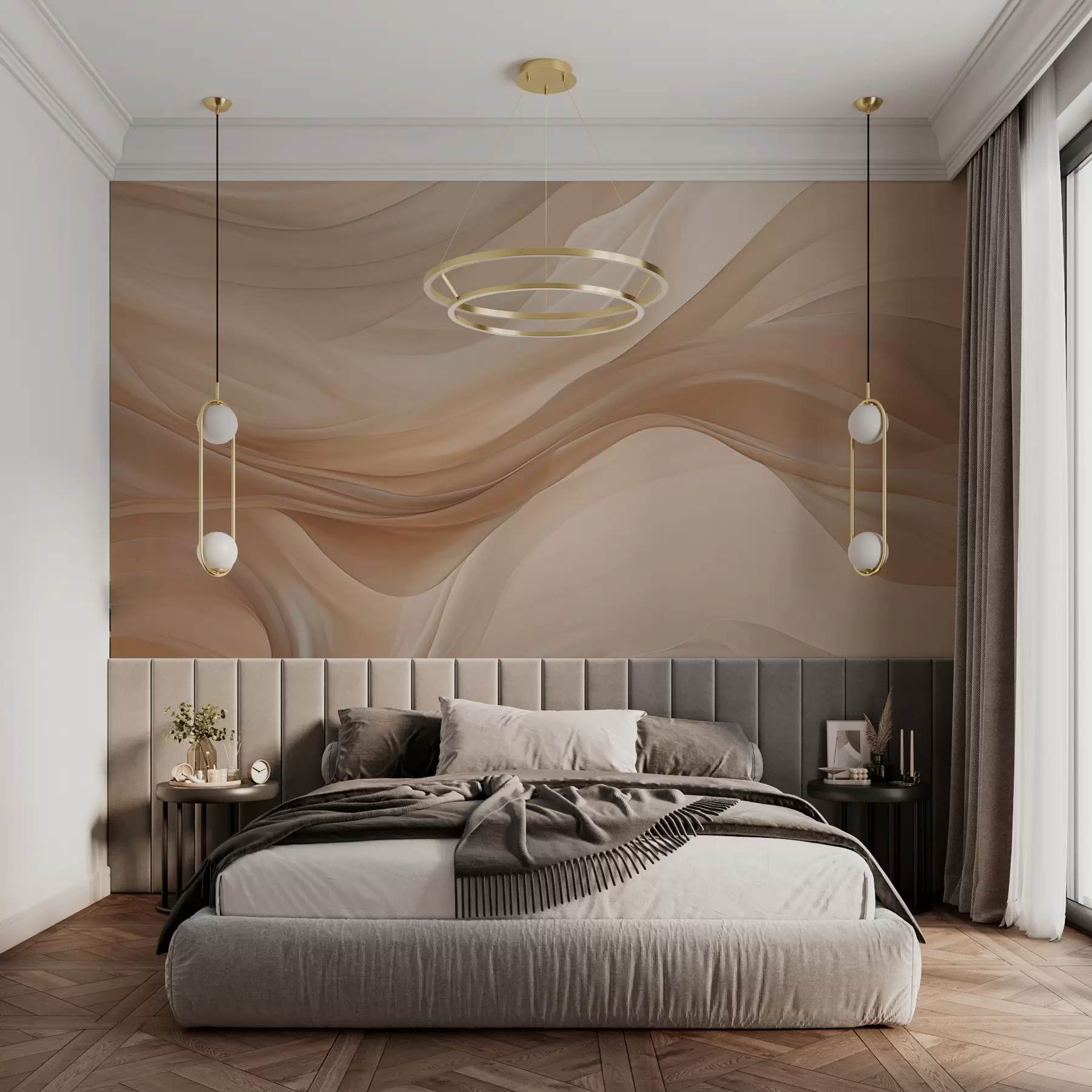 Fototapetai Švelnus smėlio spalvos fonas w01641