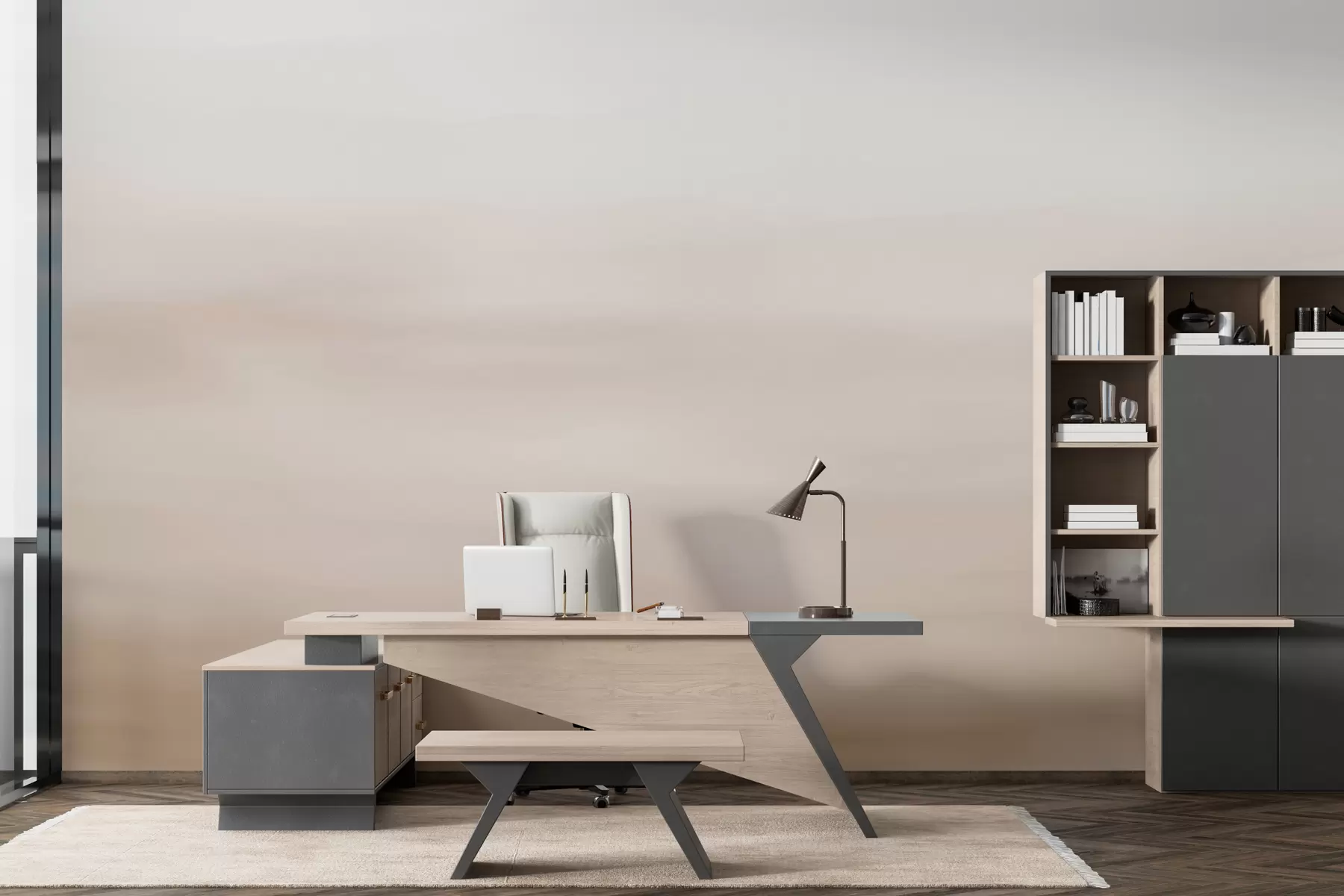 Fototapetai Smėlio spalvos ombre fonas w01642v2