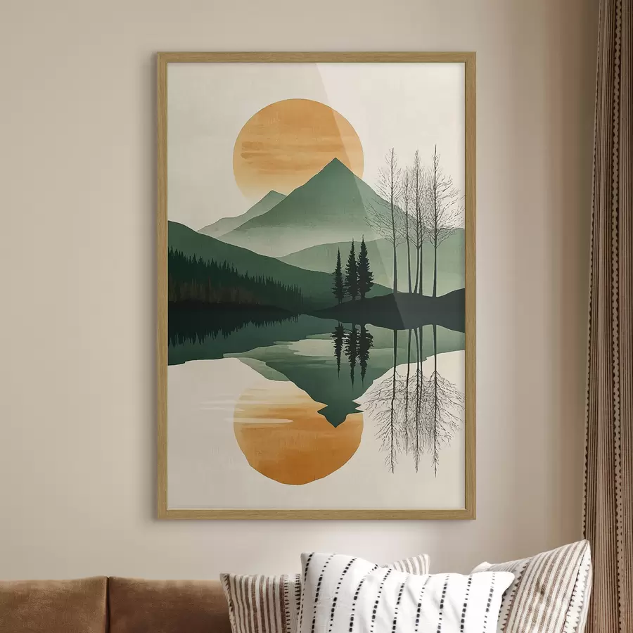 Fototapetai Kalnas ir gintaro saulė f40832