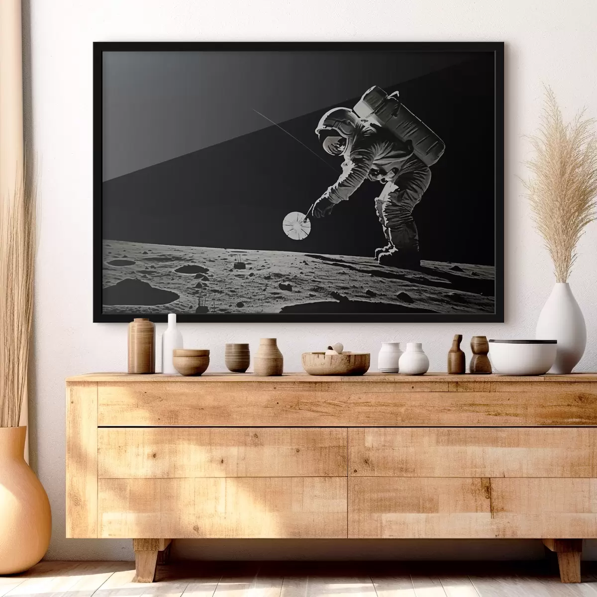 Plakatas Astronautas Mėnulyje f40838