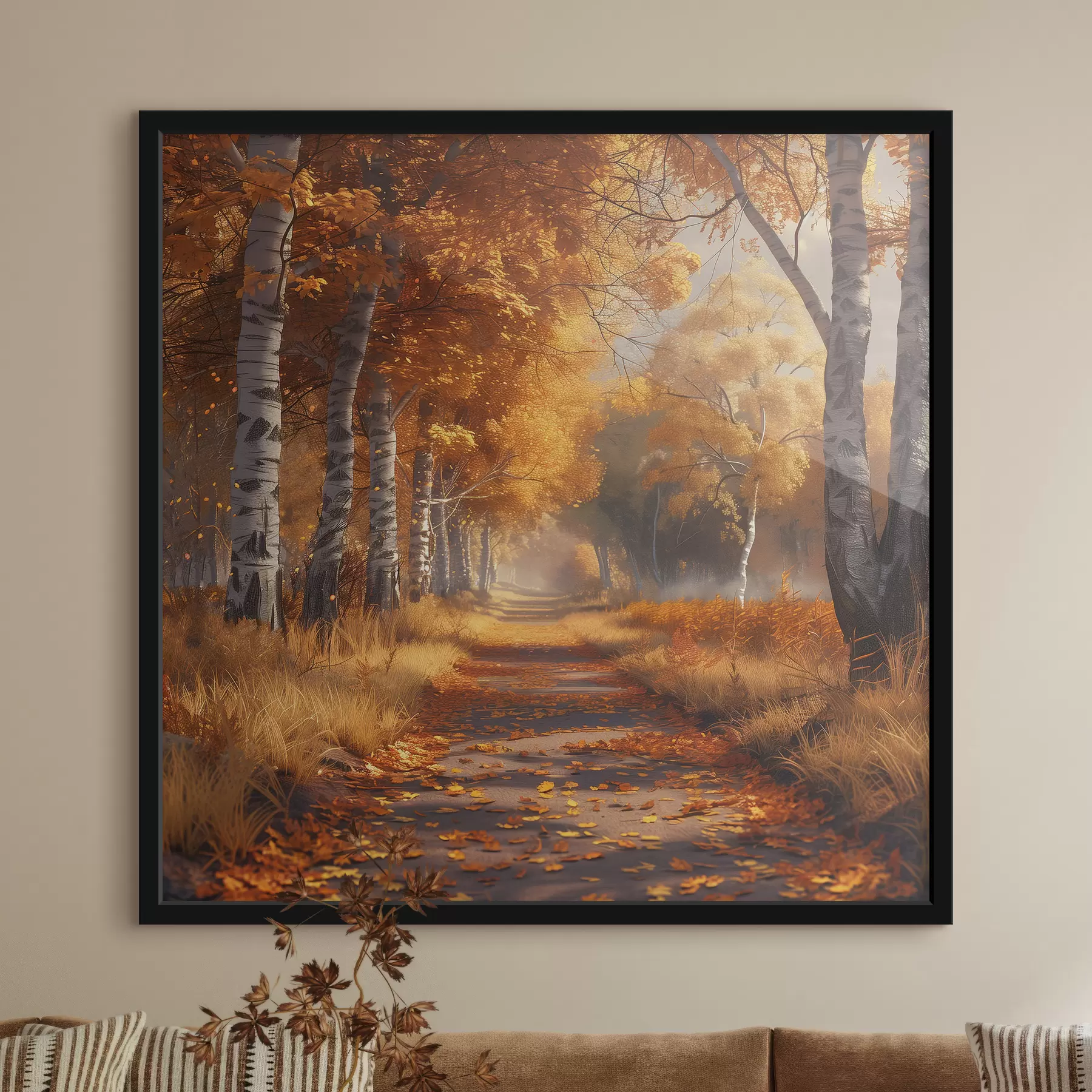 Fototapetai Alėja rudens parke f40902