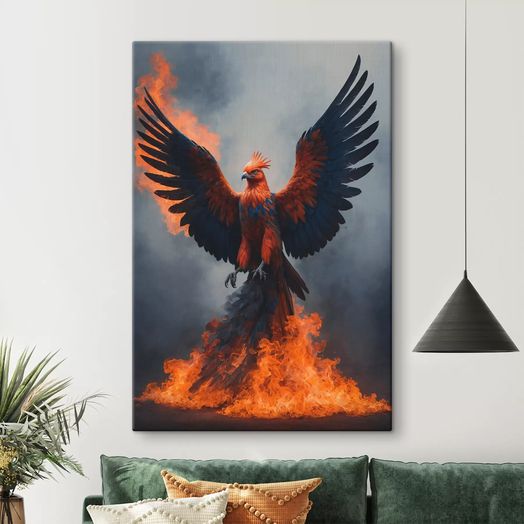 Fototapetai Feniksas neryškiame fone s40873