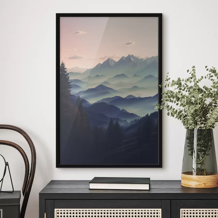 Fototapetai Kalnų vaizdas rūke f40851