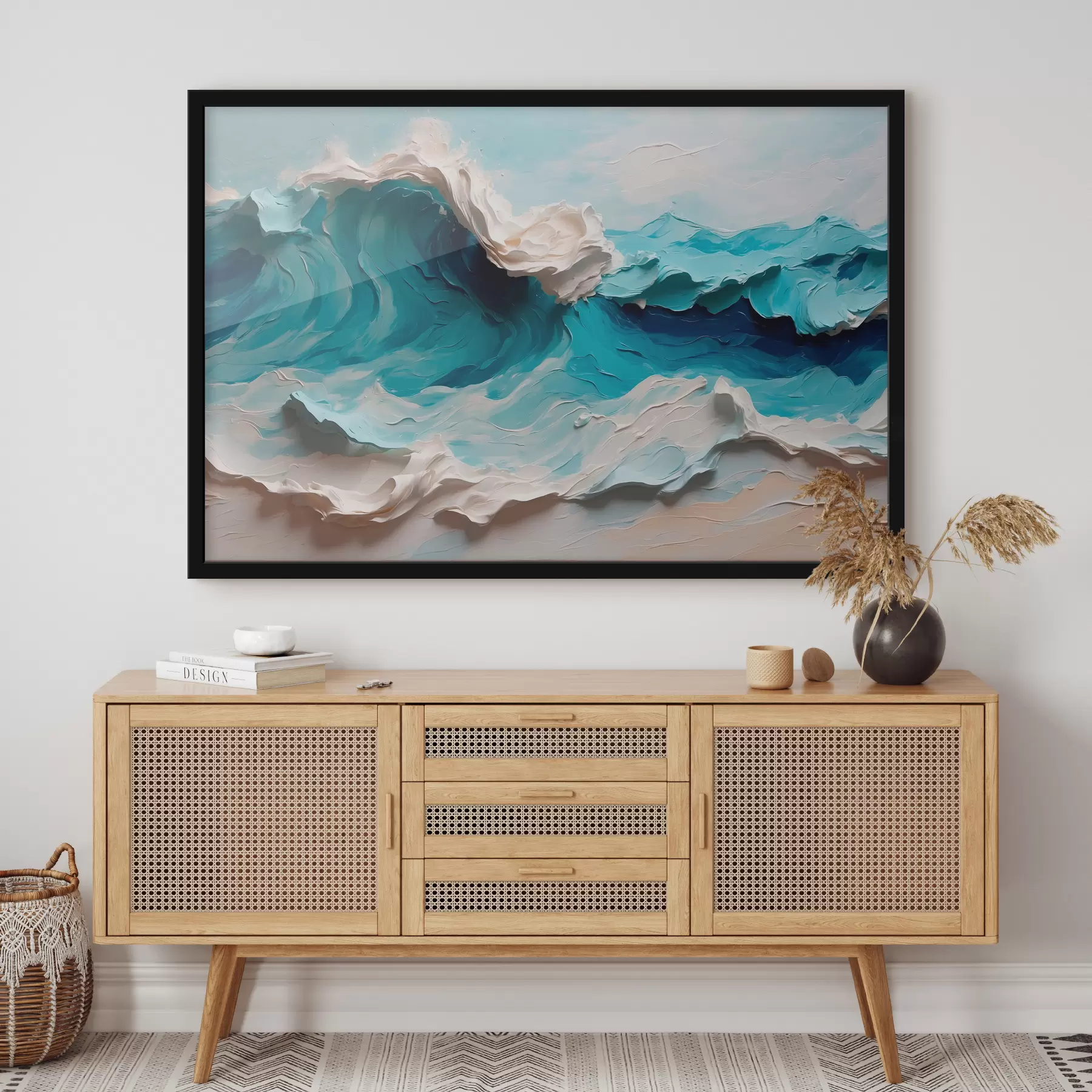 Fototapetai Abstrakti jūros banga naftoje f40867