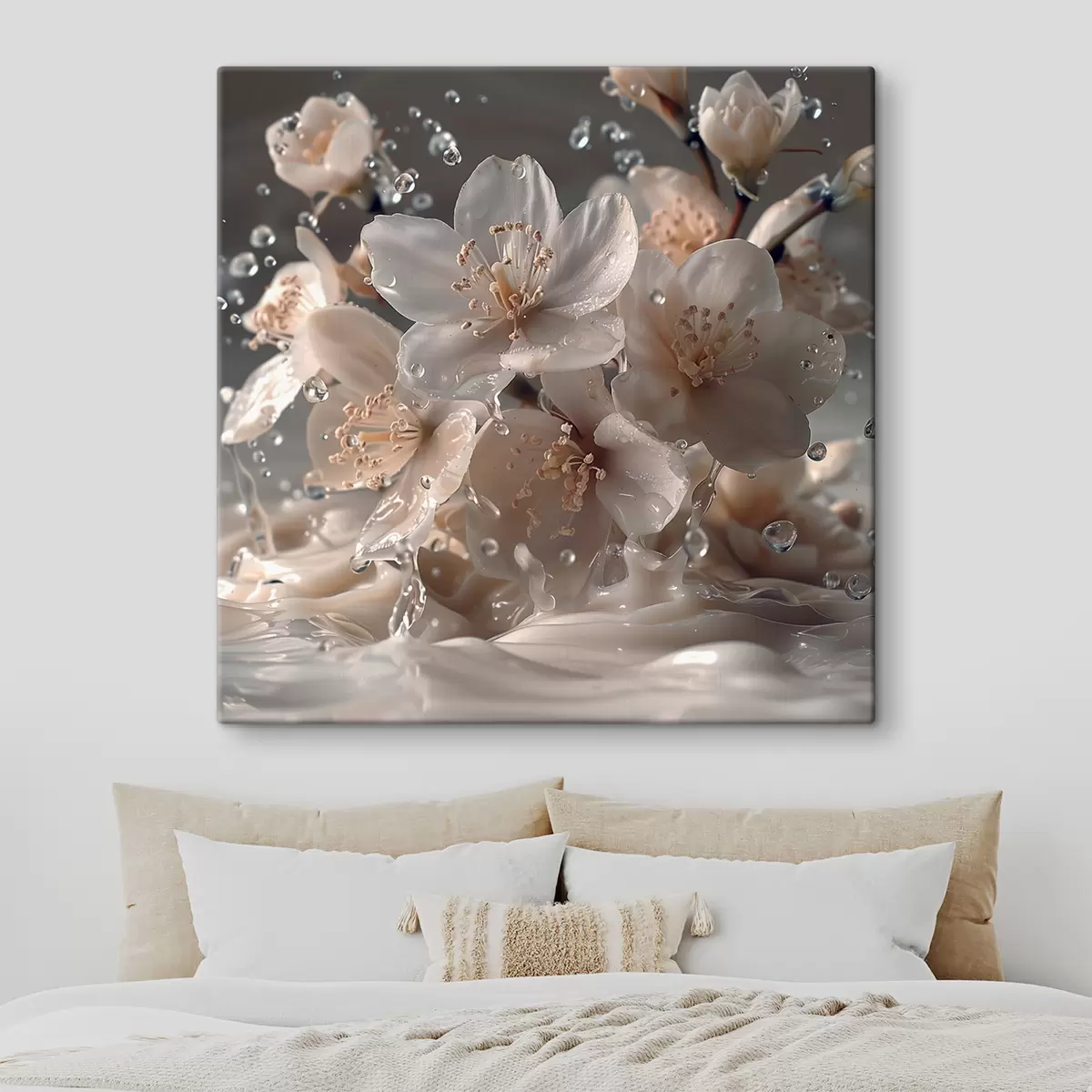 Paveikslėlis Jazminų žiedai lašelių sūkuryje s41003