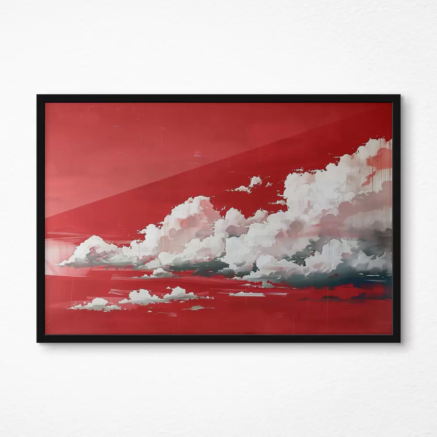 Fototapetai Audringi debesys raudoname fone f40987