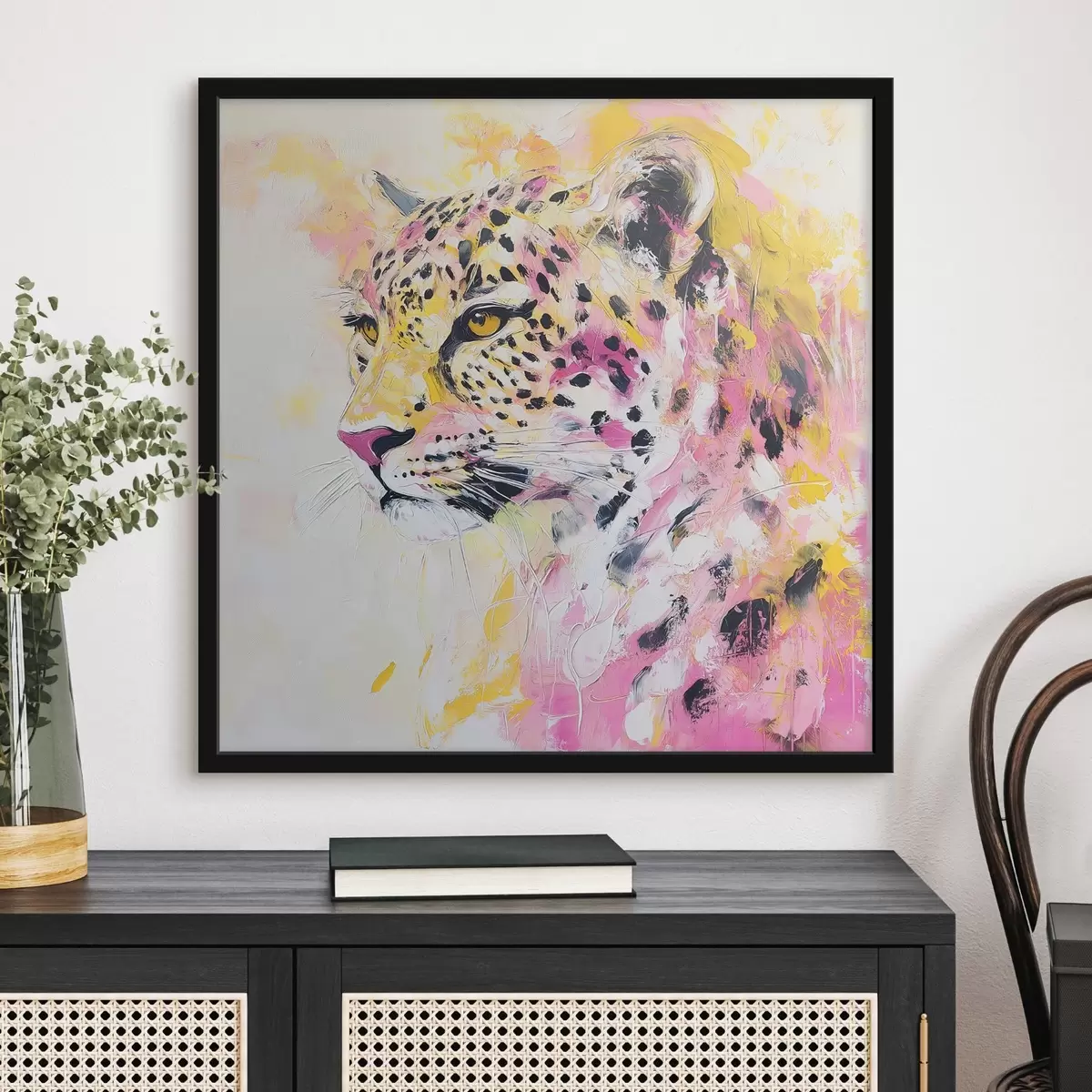 Plakatas Geltonai rausvas leopardas f41156