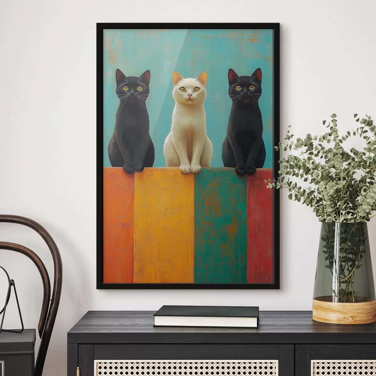 Plakatas Trys katės f41133