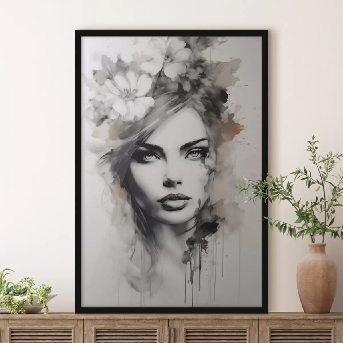 Plakatas Mergaitės veidas f41077