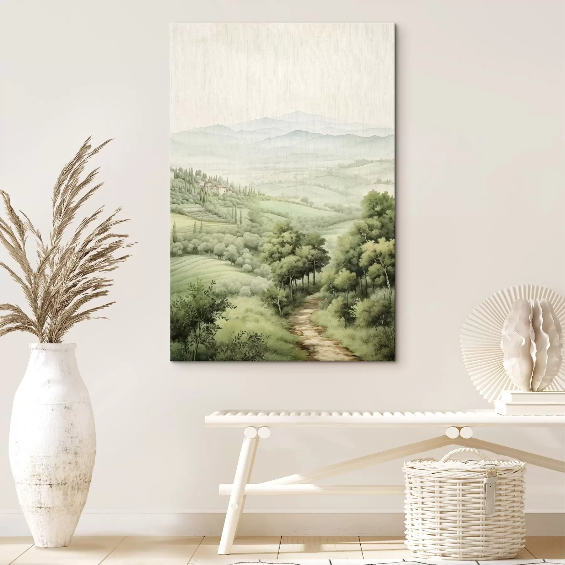Paveikslėlis Gražūs akvareliniai peizažai, kaimiškas, vasara s41221