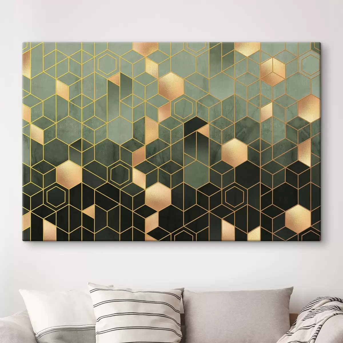 Paveikslėlis Smaragdo ir gintaro geometrinė elegancija s36602v2