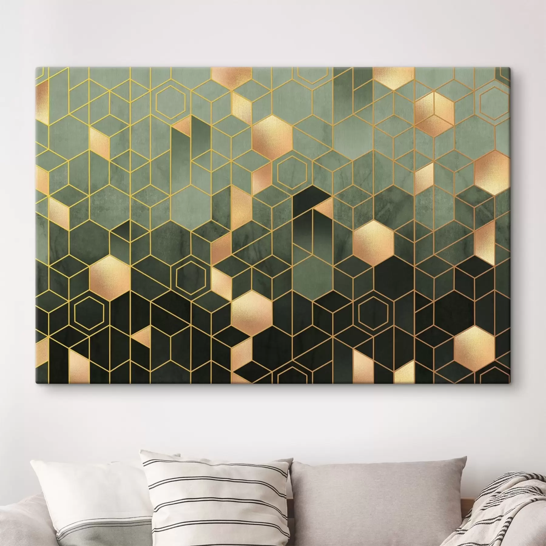 Paveikslėlis Smaragdo ir gintaro geometrinė elegancija s36602v2