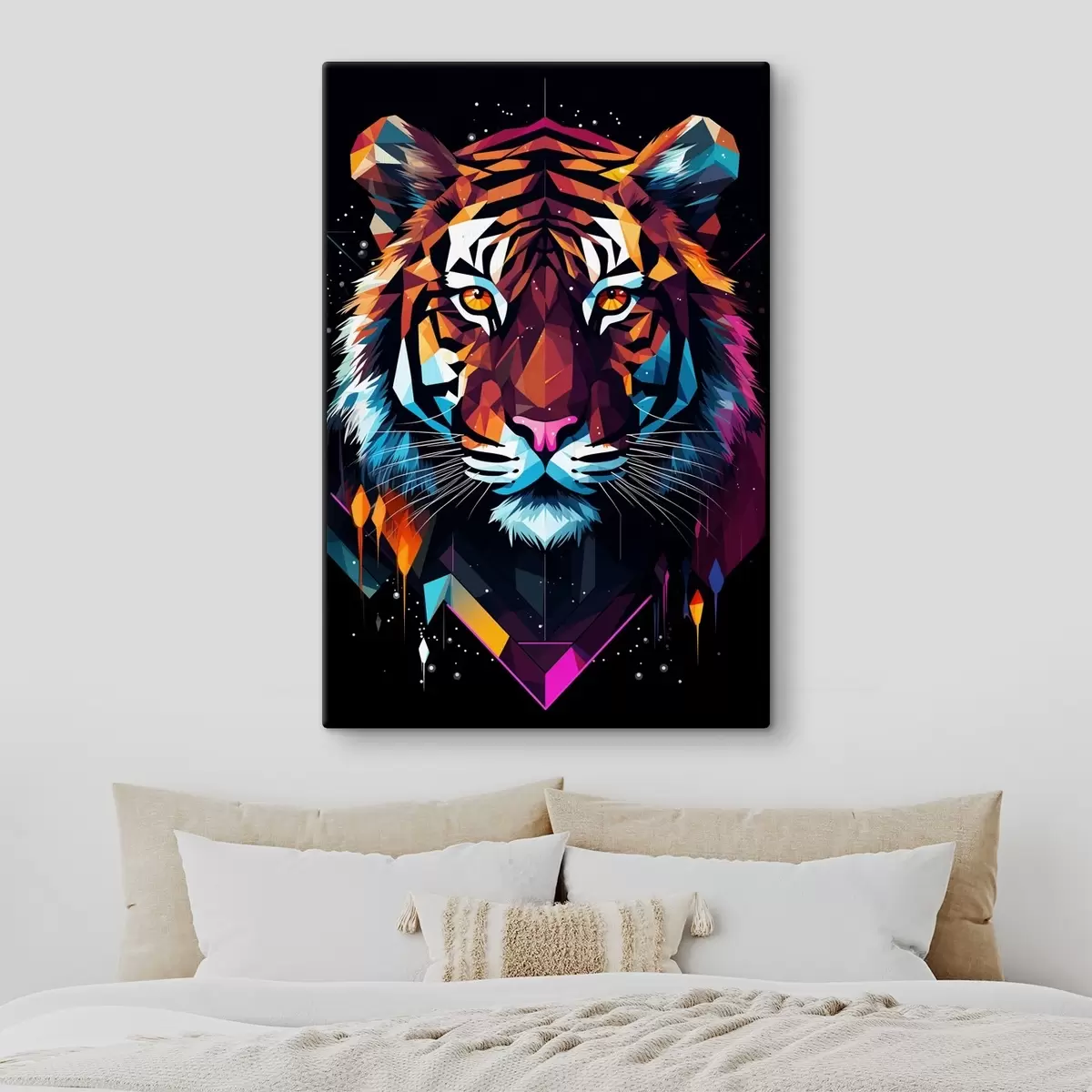 Paveikslėlis Spalvingas tigras su baltais ūseliais s36666