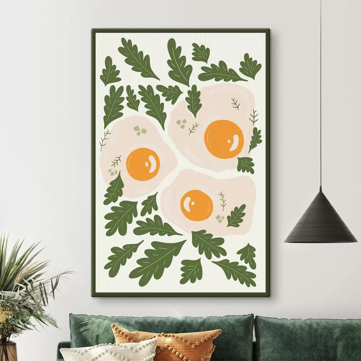 Paveikslėlis Kiaušinių ir lapų vaizdas s36860