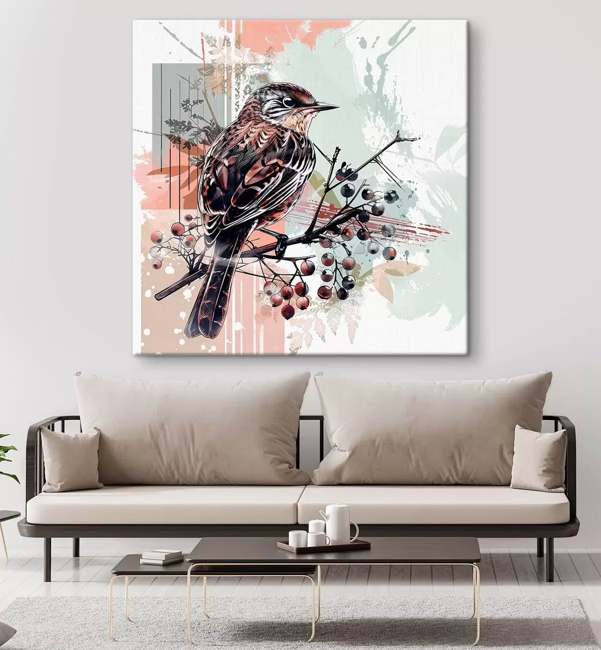 Paveikslėlis Paukštis ant šakos s38273